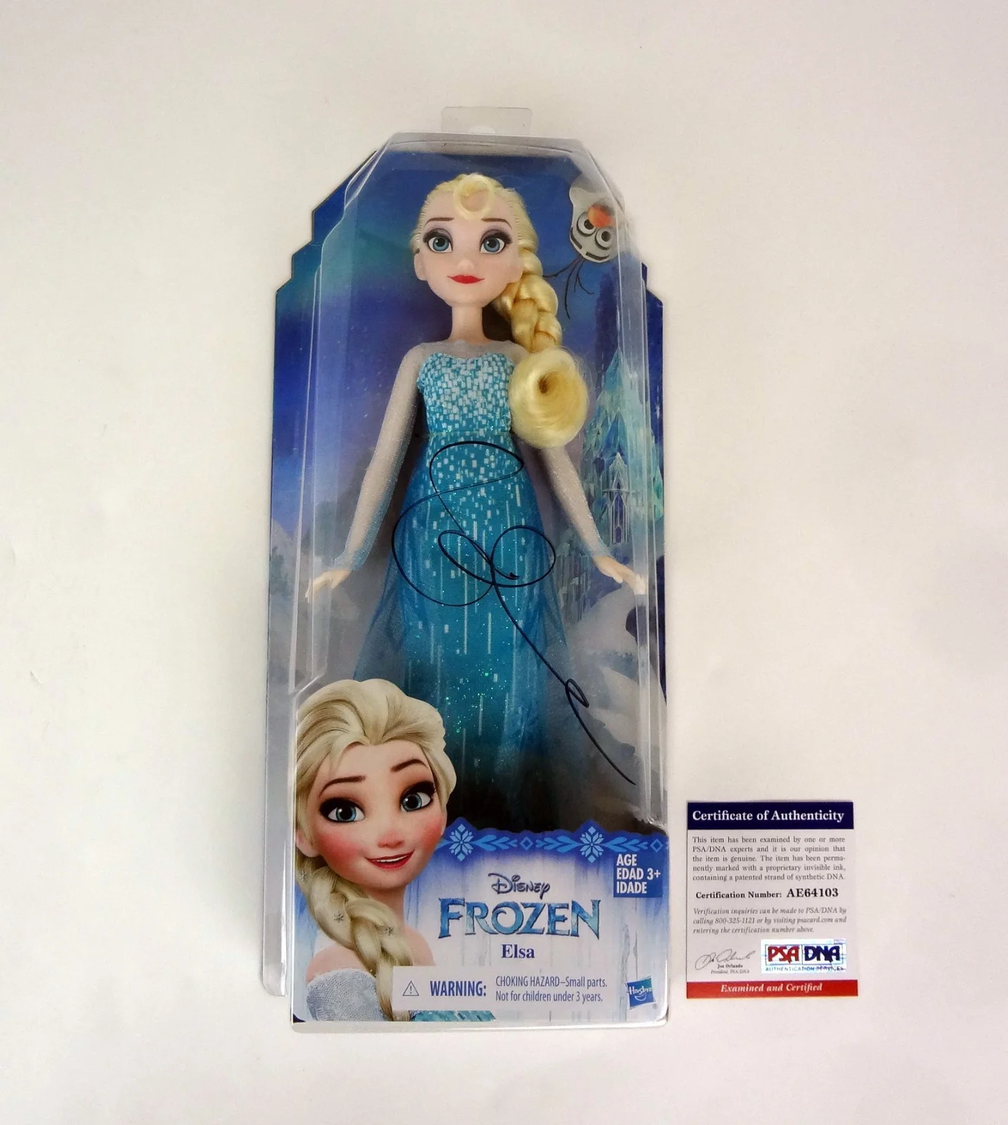 Idina Menzel — Idina Menzel Let It Go Signed Autograph Frozen Elsa Doll Toy PSA/DNA COA