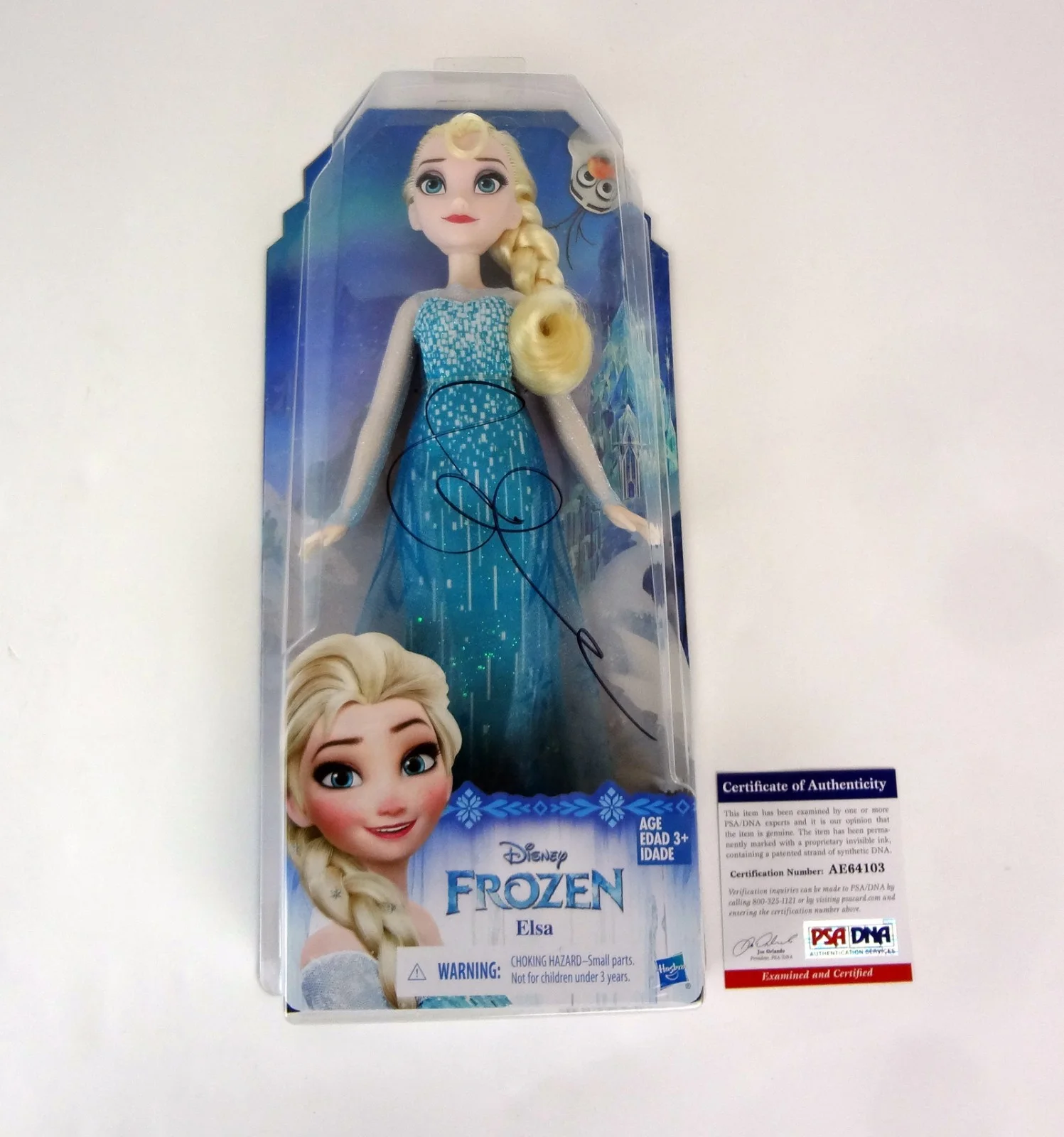Idina Menzel — Idina Menzel Let It Go Signed Autograph Frozen Elsa Doll Toy PSA/DNA COA, image 2
