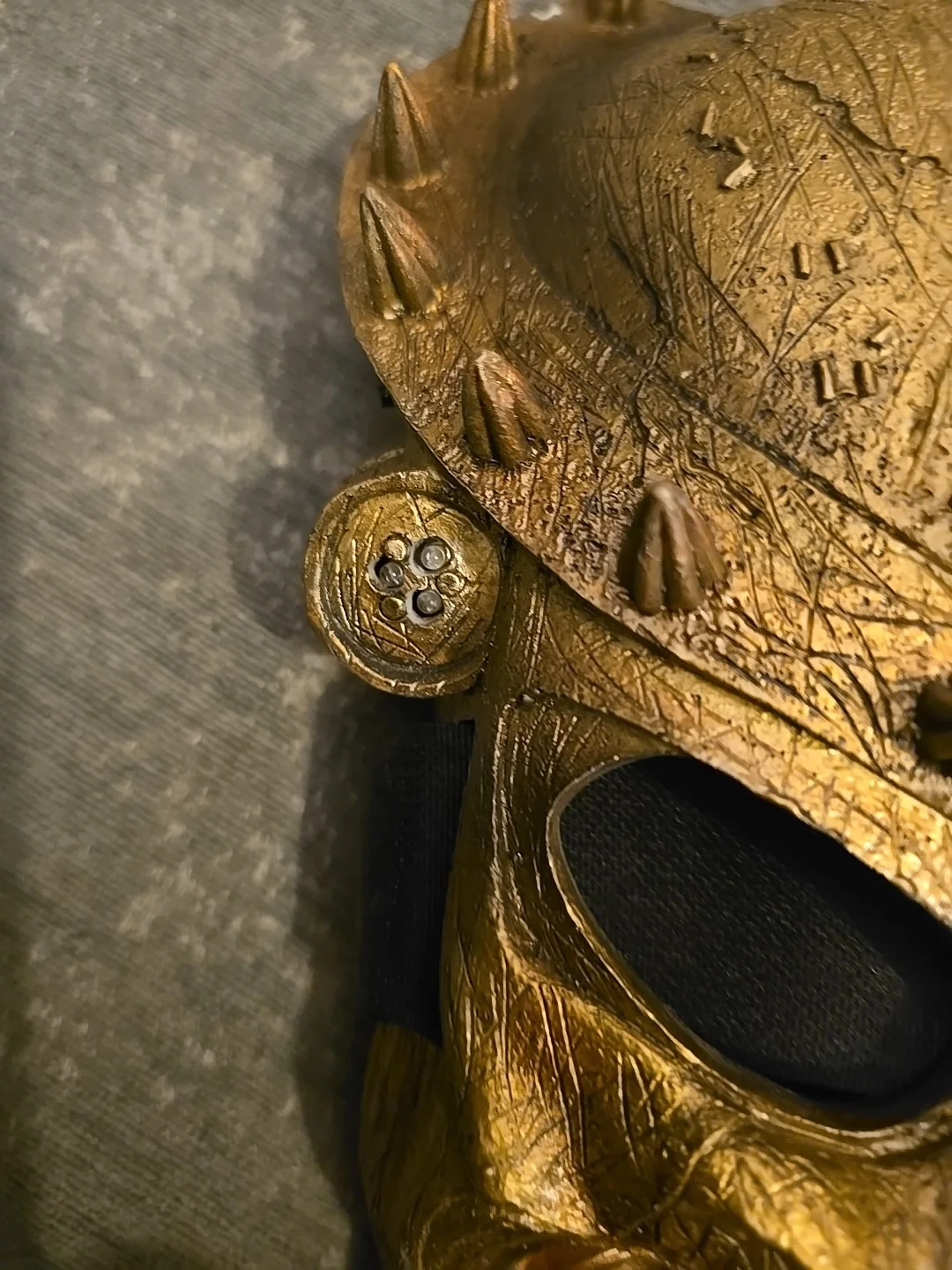 Predator Celtic Replica Gold Bio Mask Prop Cosplay Wall Mount Nemesis Now Rare, изображение 5