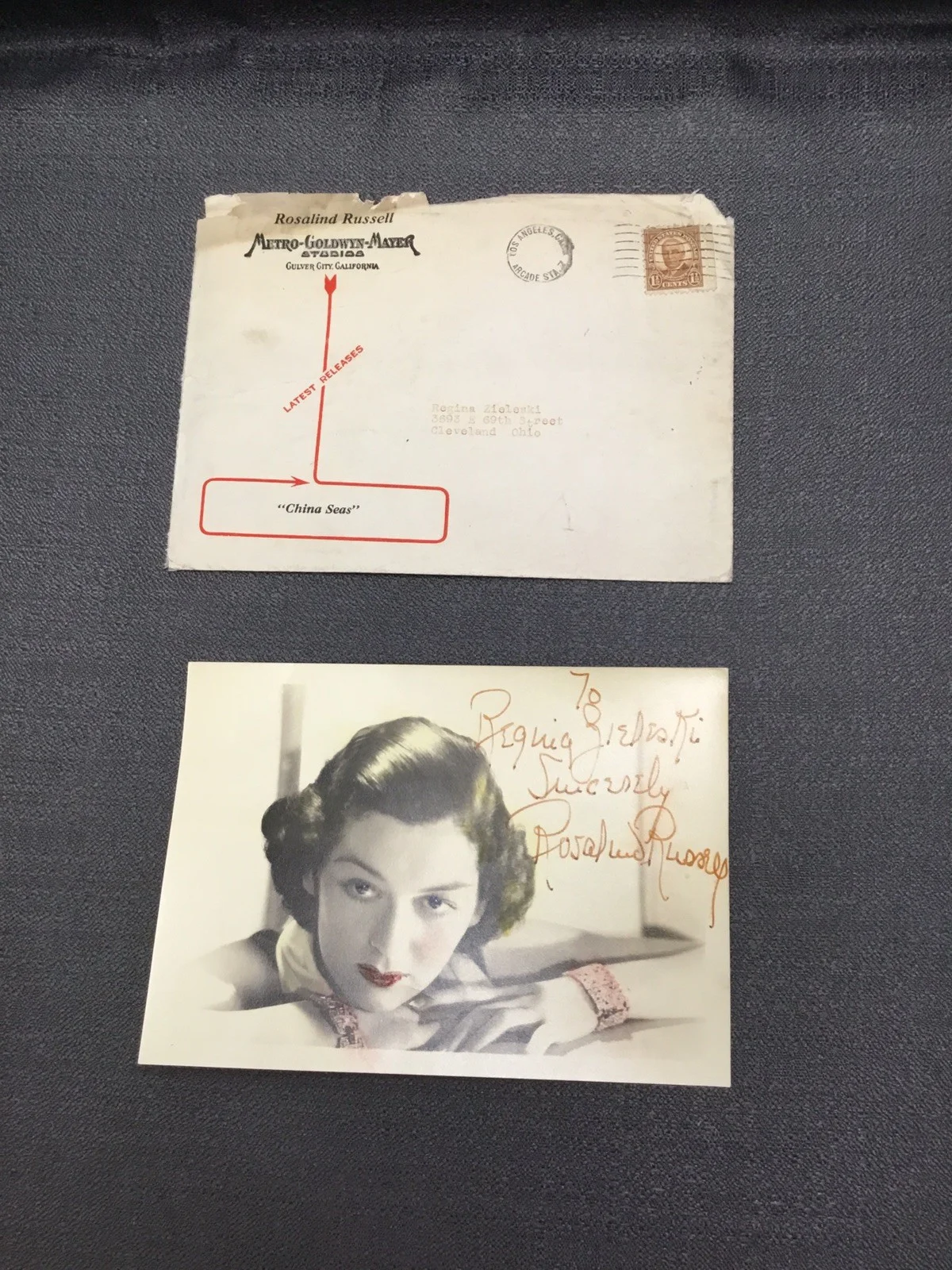 Rosalind Russell — Authentic Rosalind Russell Great Film Star Autograph INSCRIBED See Pictures