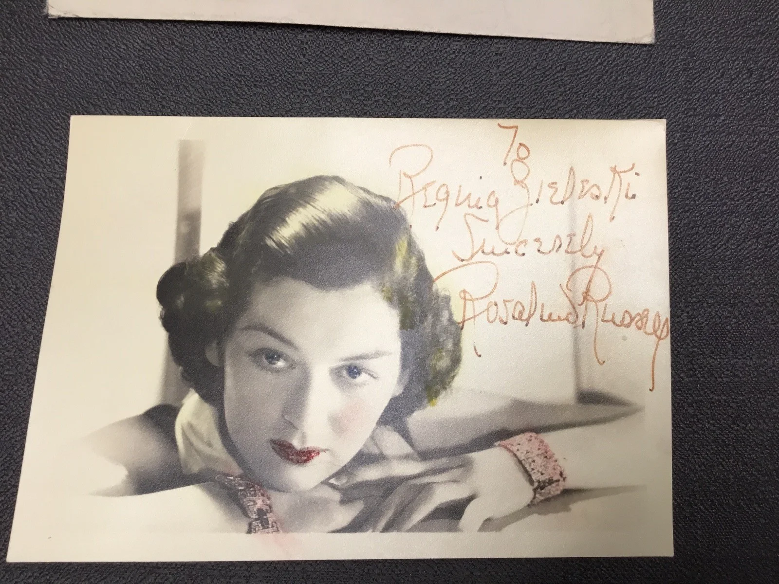 Rosalind Russell — Authentic Rosalind Russell Great Film Star Autograph INSCRIBED See Pictures, изображение 2
