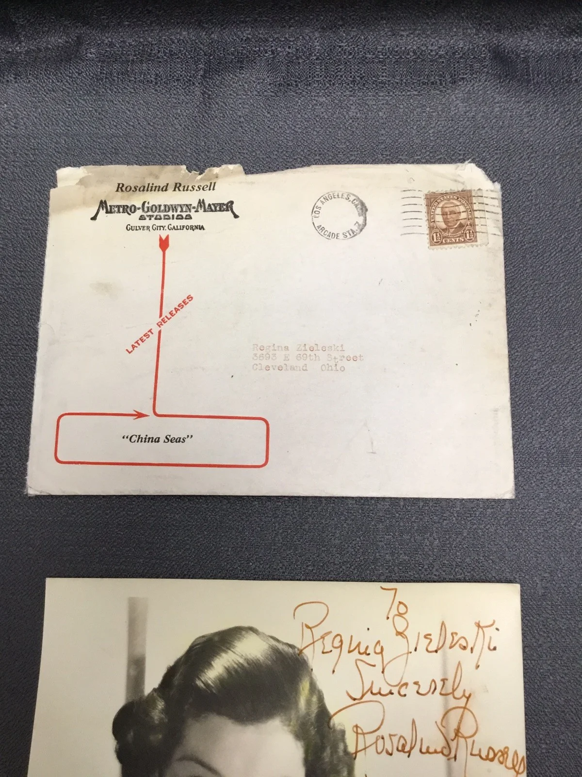 Rosalind Russell — Authentic Rosalind Russell Great Film Star Autograph INSCRIBED See Pictures, изображение 3