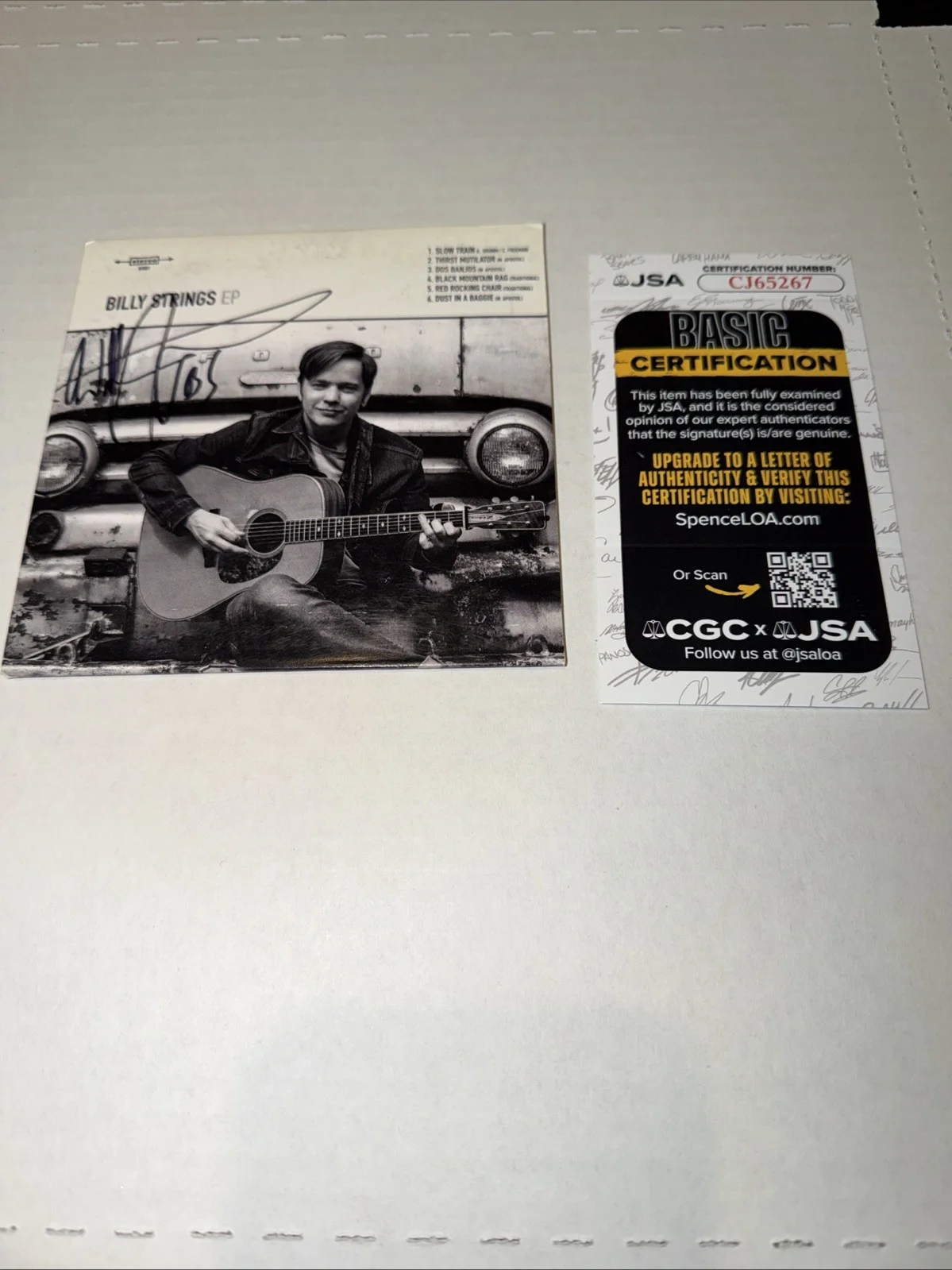 Billy Strings Signed Autographed CD Self-Titled EP W/ JSA COA Grammy Blue Glass, image 2