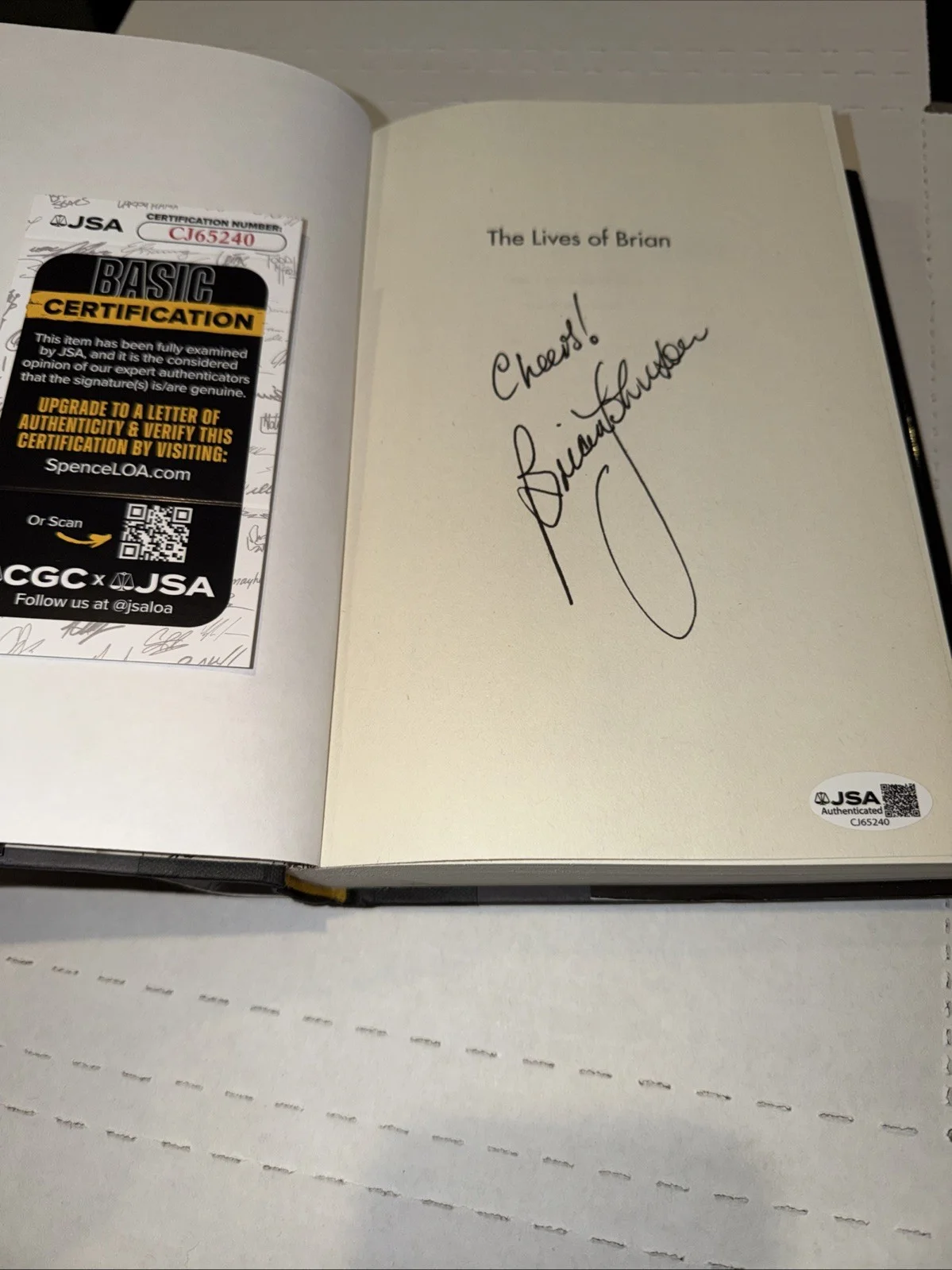 Brian Johnson Signed Autographed Autobiography Book AC/DC w/ JSA COA, image 3