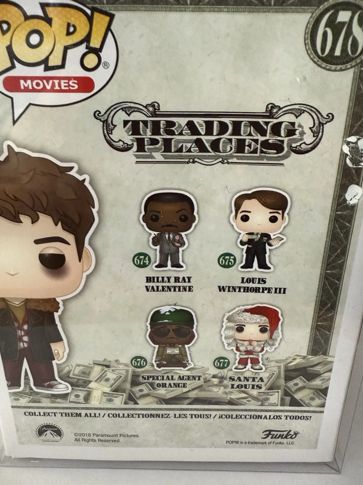 Dan Aykroyd — Dan Aykroyd Signed Funko Pop Trading Places Louis Winthorpe III #678 Beckett BAS, image 4