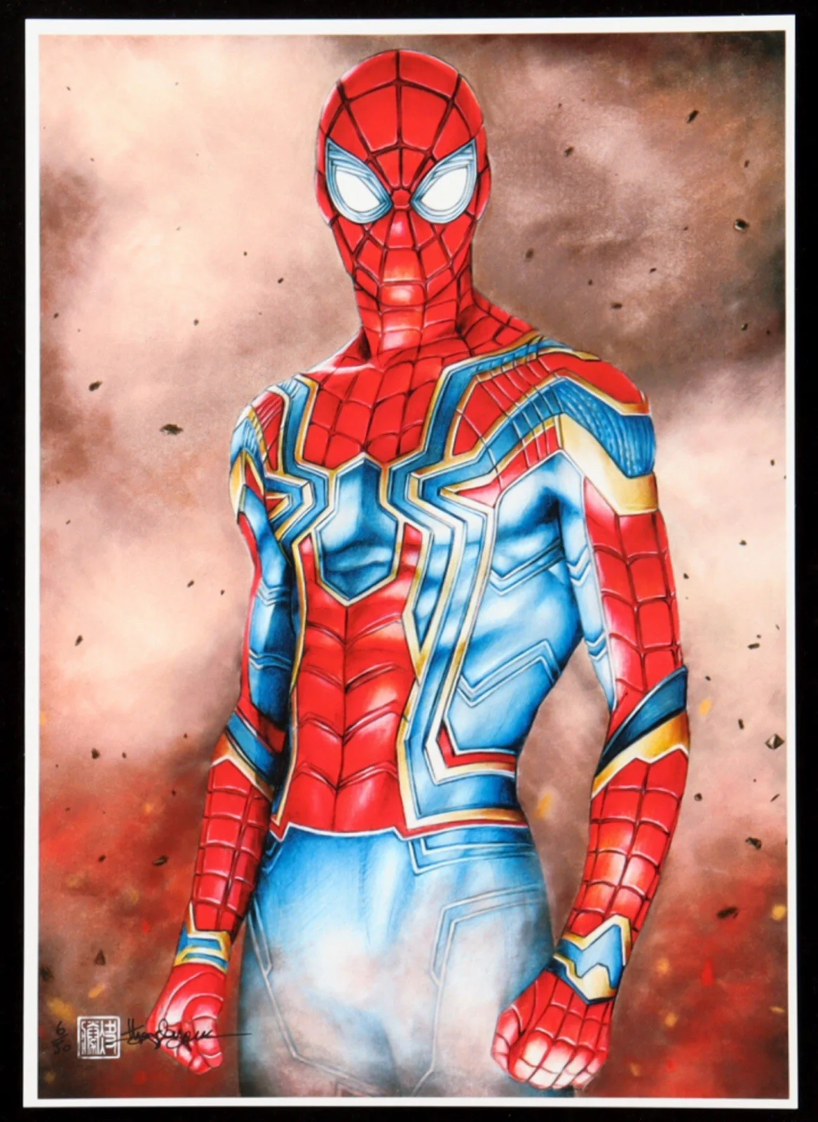 THANG NGUYEN — THANG NGUYEN Signed-Marvel Comics-SPIDER MAN 8x12 LE on Fine Art Paper /50