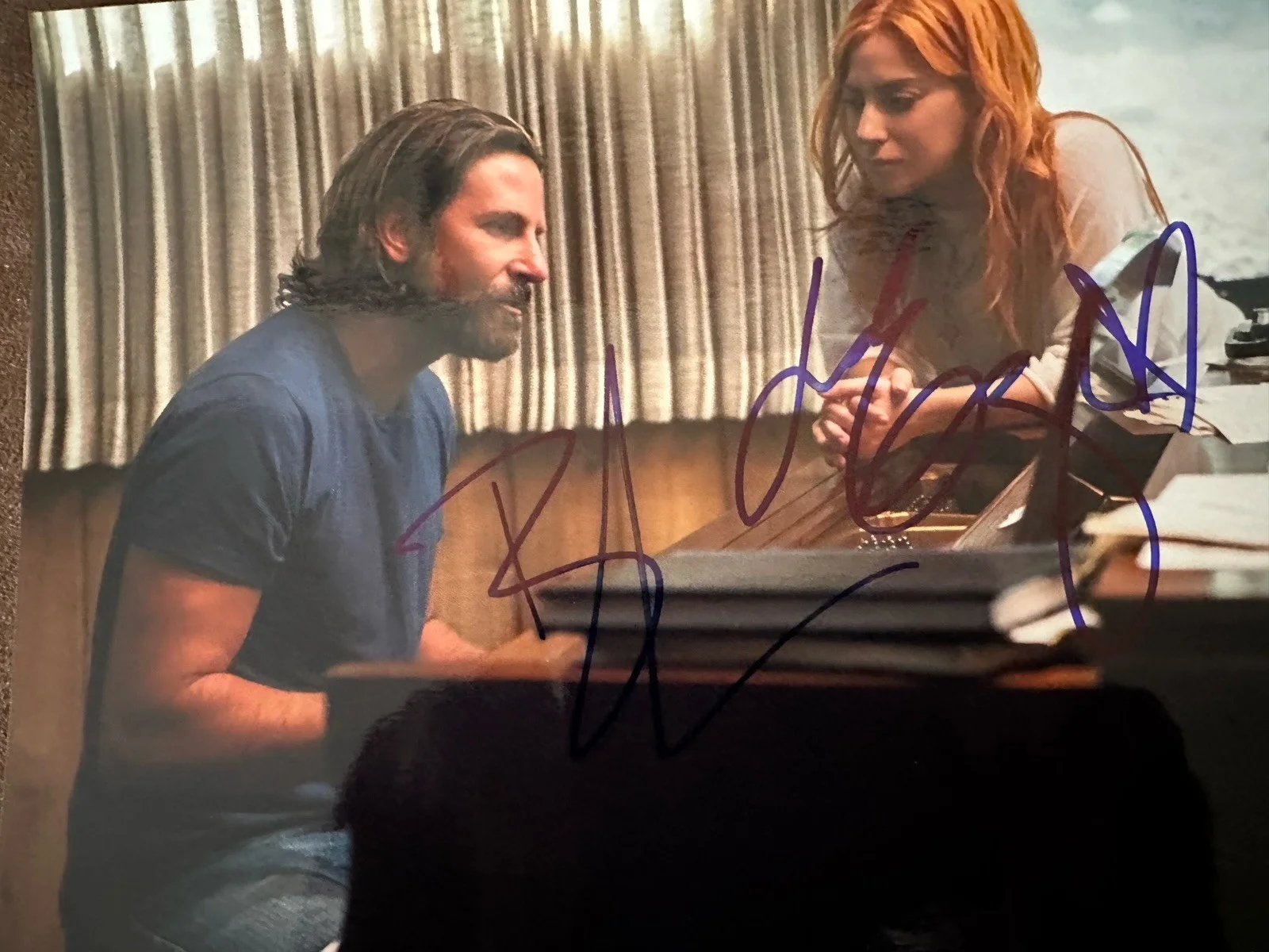 Bradley Cooper & Lady Gaga — BRADLEY COOPER and LADY GAGA Signed 8x10 A STAR IS BORN Photo w/ Hologram COA