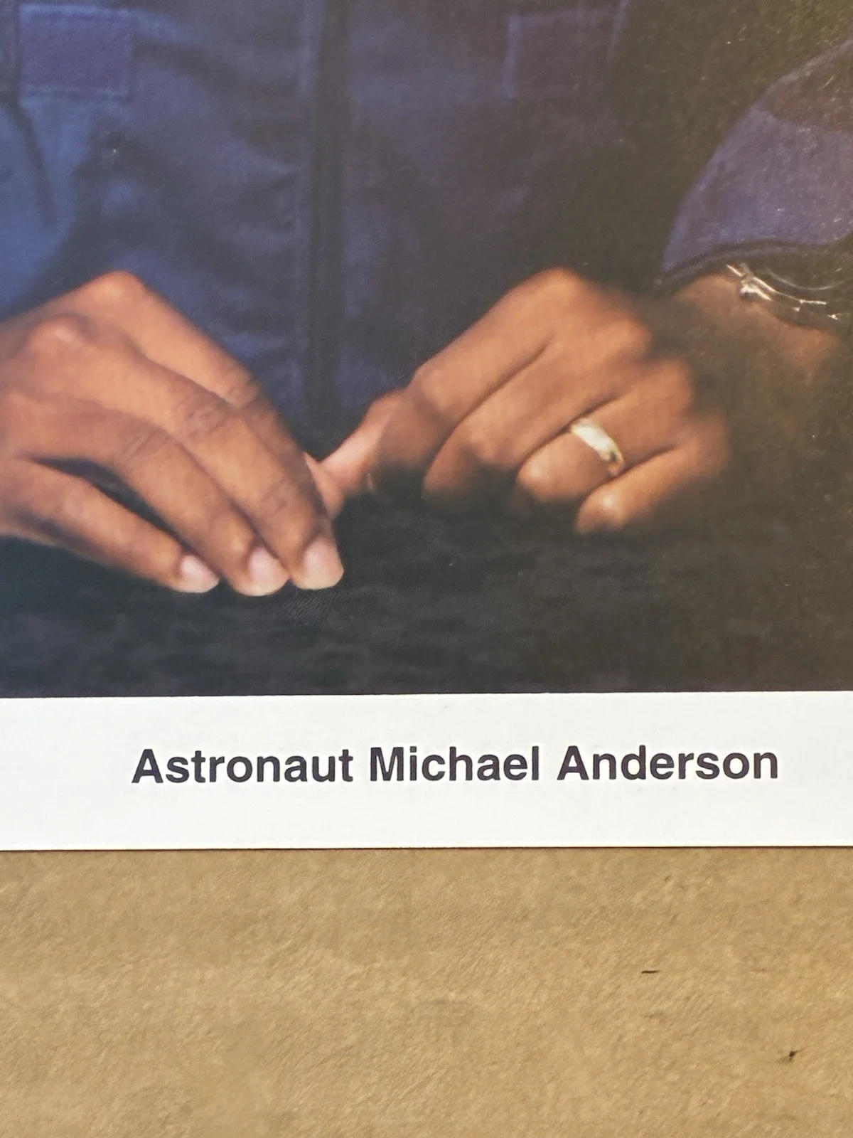 Michael Anderson Astronaut Autograph NASA Lithograph STS-107 Columbia JSA COA, image 3