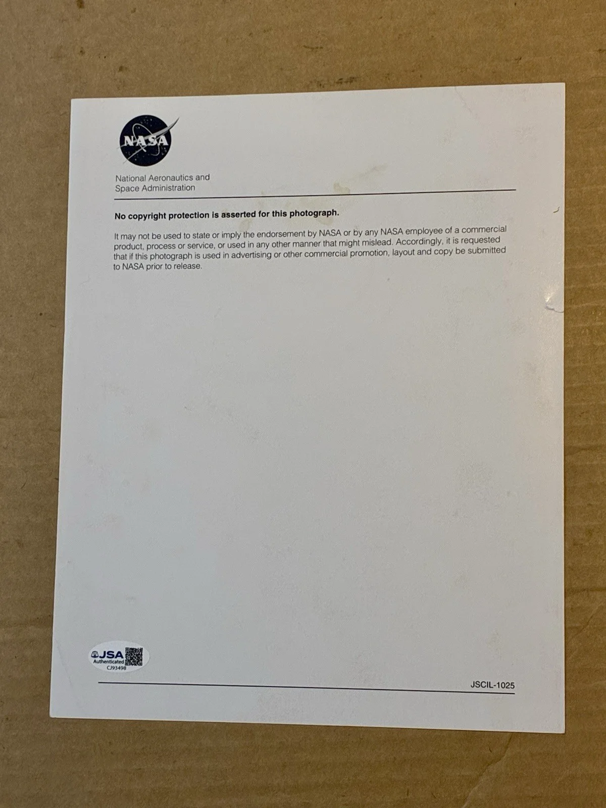 Michael Anderson Astronaut Autograph NASA Lithograph STS-107 Columbia JSA COA, image 4