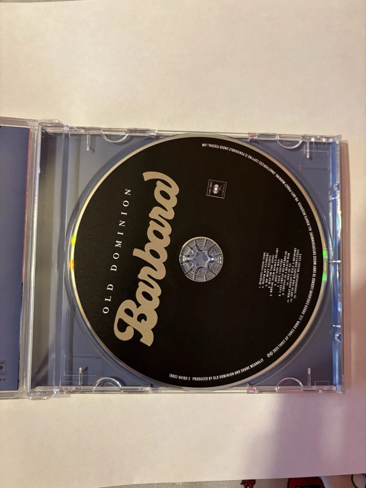 Old Dominion - Barbara - Band Signed CD Cover 2025, image 4