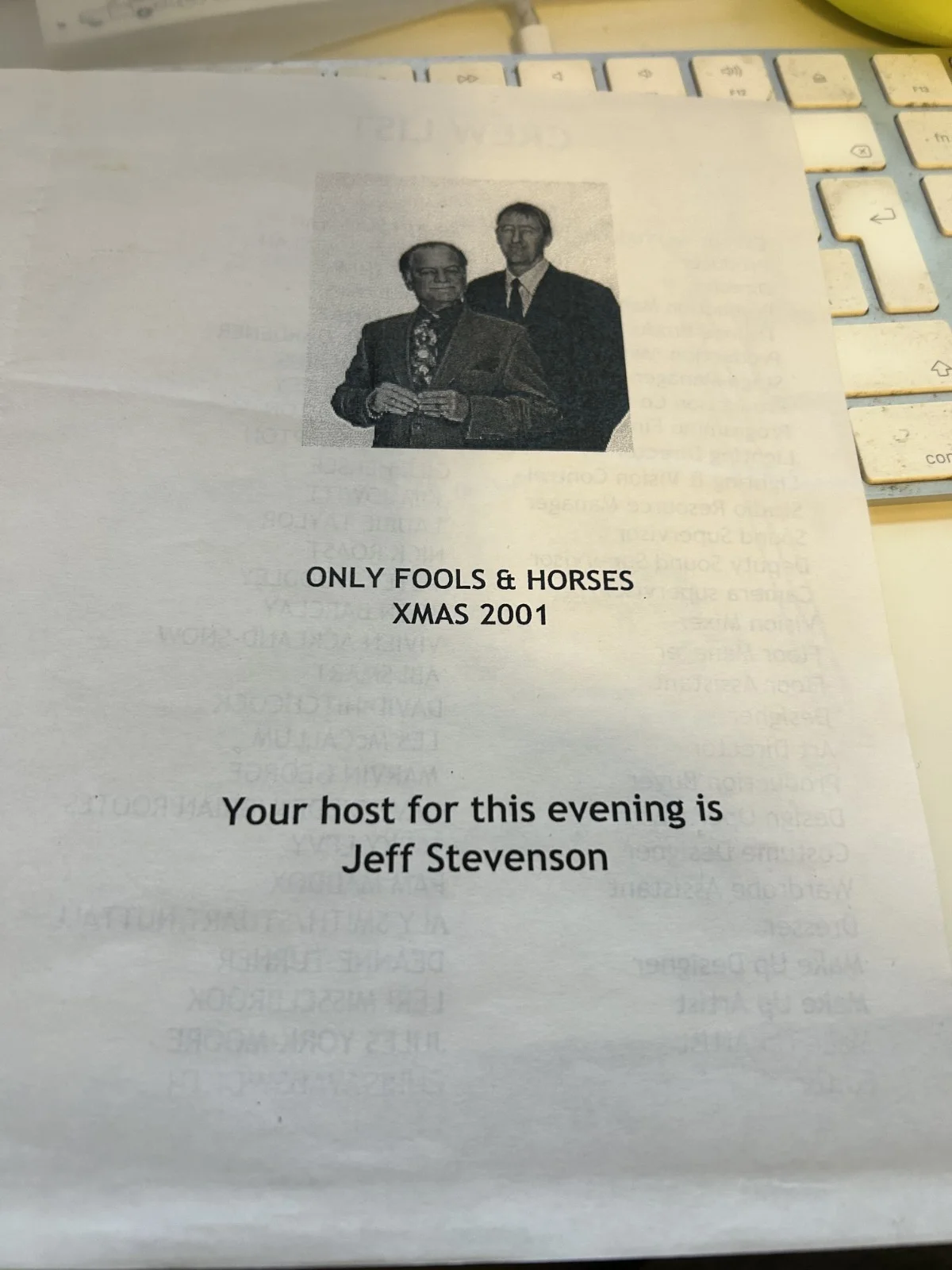 Only Fools and Horses David Jason Signed Original Studio Programme, image 5