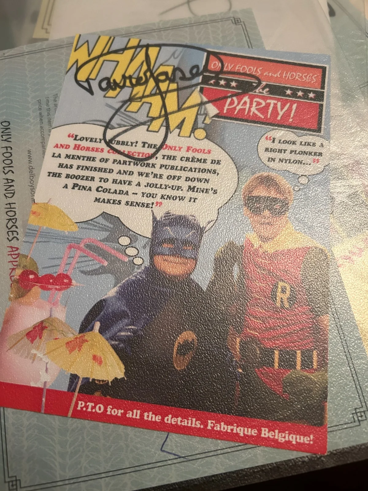 Only Fools and Horses David Jason Signed Party Invite (rare), image 4