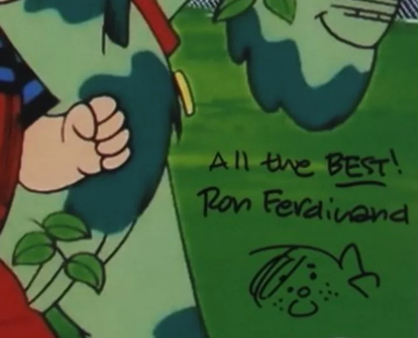 RON FERDINAND — RON FERDINAND 'All the Best' w/Sketch Signed Denise the Menace 8x10 Photo (ACOA), изображение 2