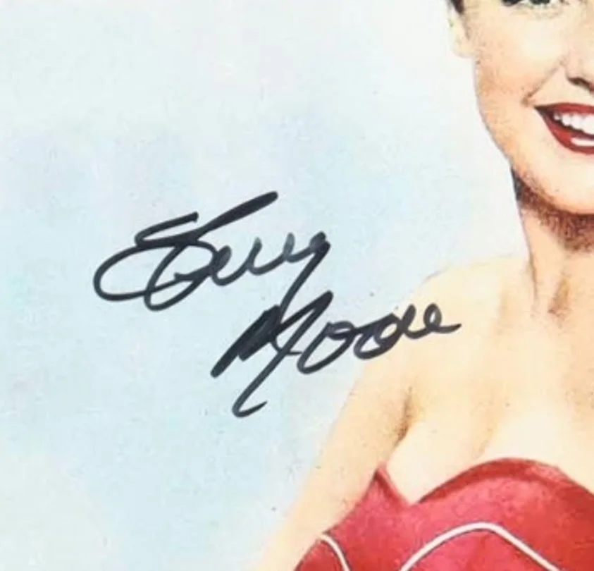 TERRY MOORE — TERRY MOORE-American Actress Signed 8x10 Photo (AutographCOA), изображение 2