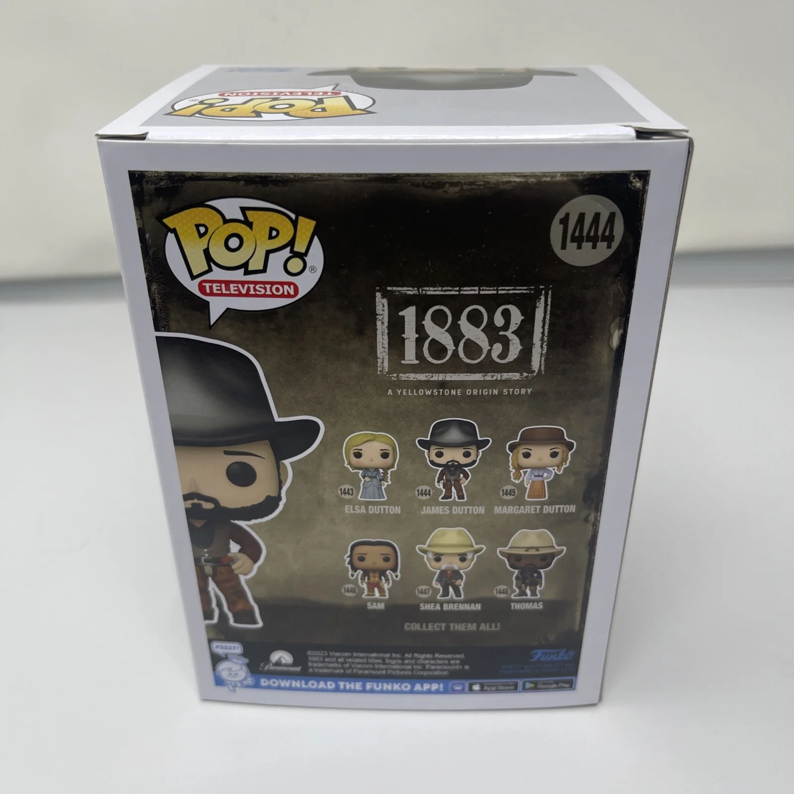 Tim McGraw — Tim McGraw Autograph 1883 Funko Pop 1444 James Dutton AWM COA rare silver auto, image 3