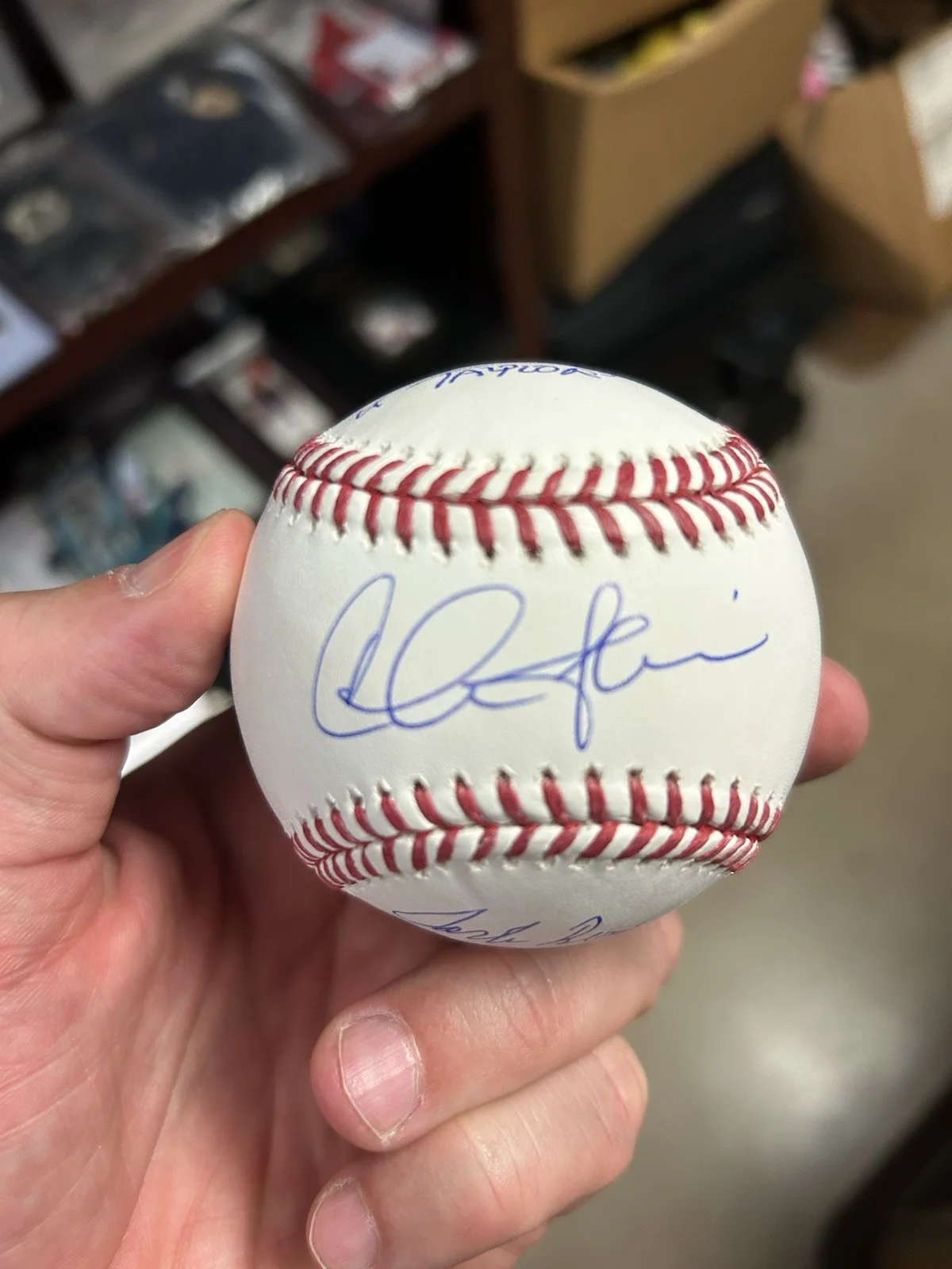 Charlie Sheen, Tom Berenger & Corbin Bernsen — Charlie Sheen, Tom Berenger & Corbin Bernsen Signed OML Baseball (Beckett) Major