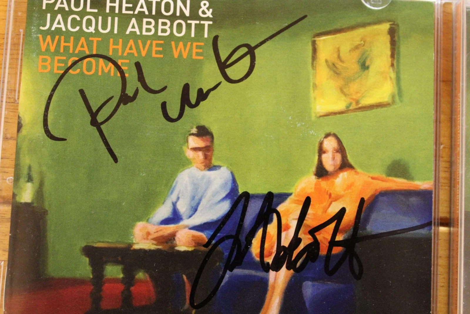 SIGNED Paul Heaton Jacqui Abbott CD Cover What Have We Become NO DISC Autograph, изображение 2