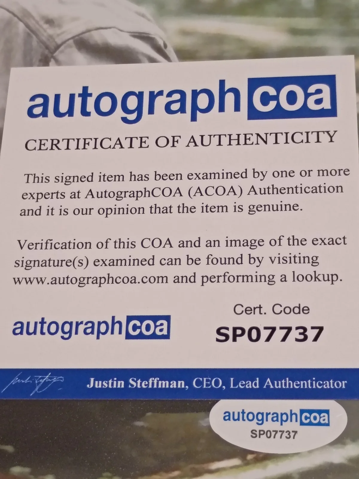 CHRIS COOPER — CHRIS COOPER (John Laroche) 'Best Wishes' Signed Adaptation 8x10 Photo (ACOA), изображение 3
