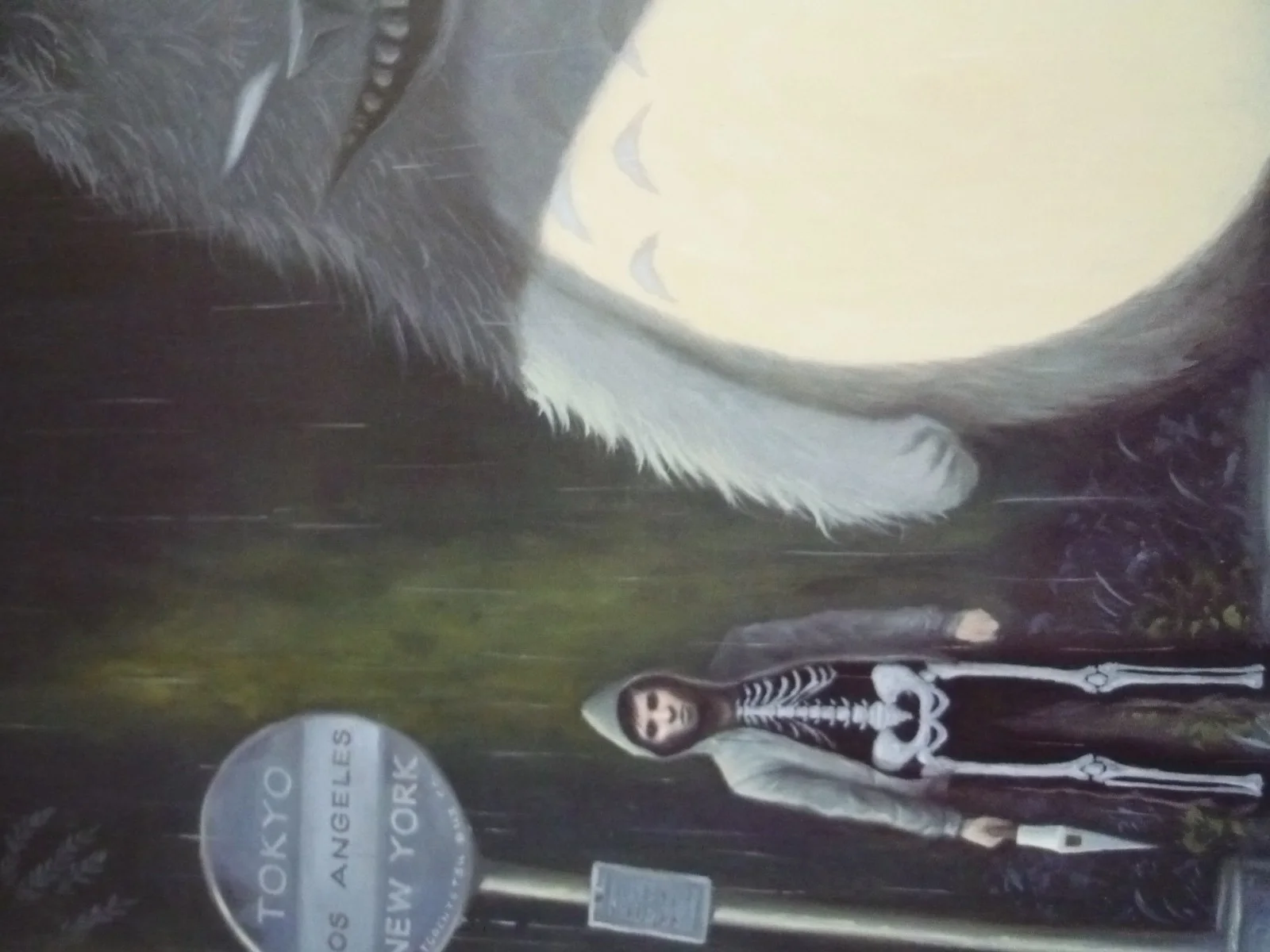 Framed mounted 14x11 inchs Poster Film donnie darko giant rabbit bus stop, изображение 2