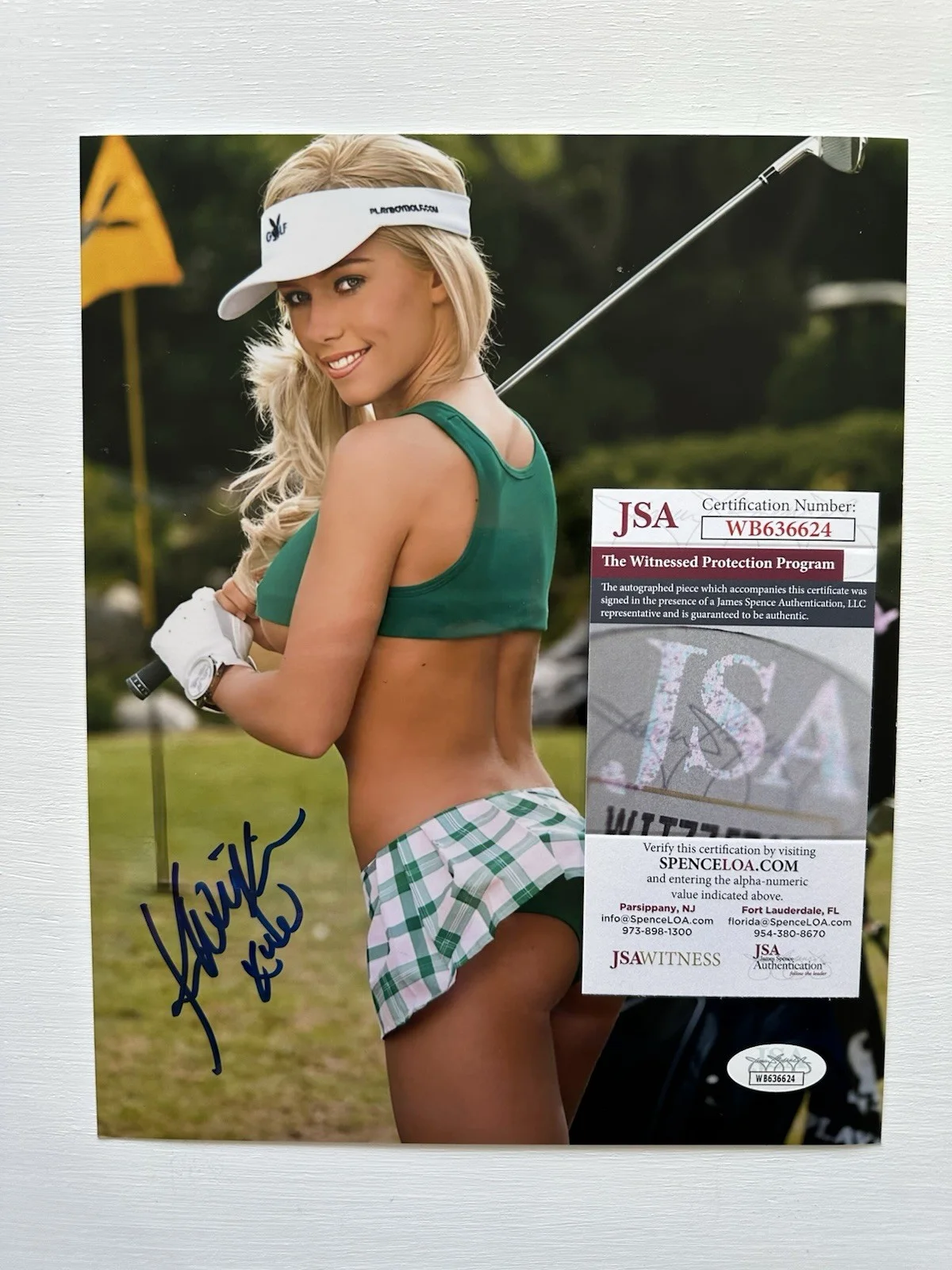 KENDRA WILKINSON AUTOGRAPH 8X10 METALLIC PHOTO ACTRESS & Model JSA COA, изображение 2
