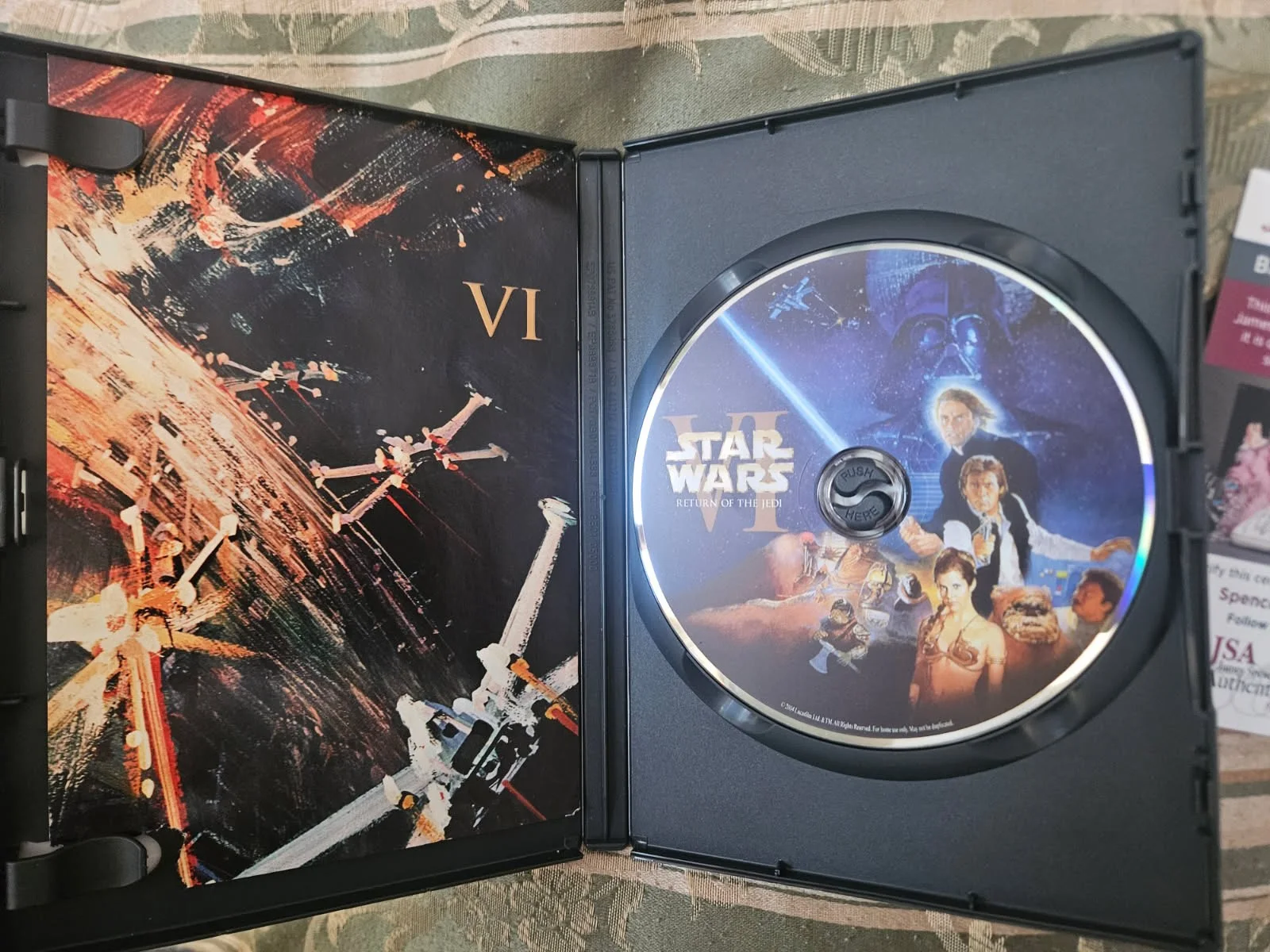 Stephen Costantinio — Star Wars Stephen Costantinio autographed DVD Return of JEDI JSA Certified, изображение 2