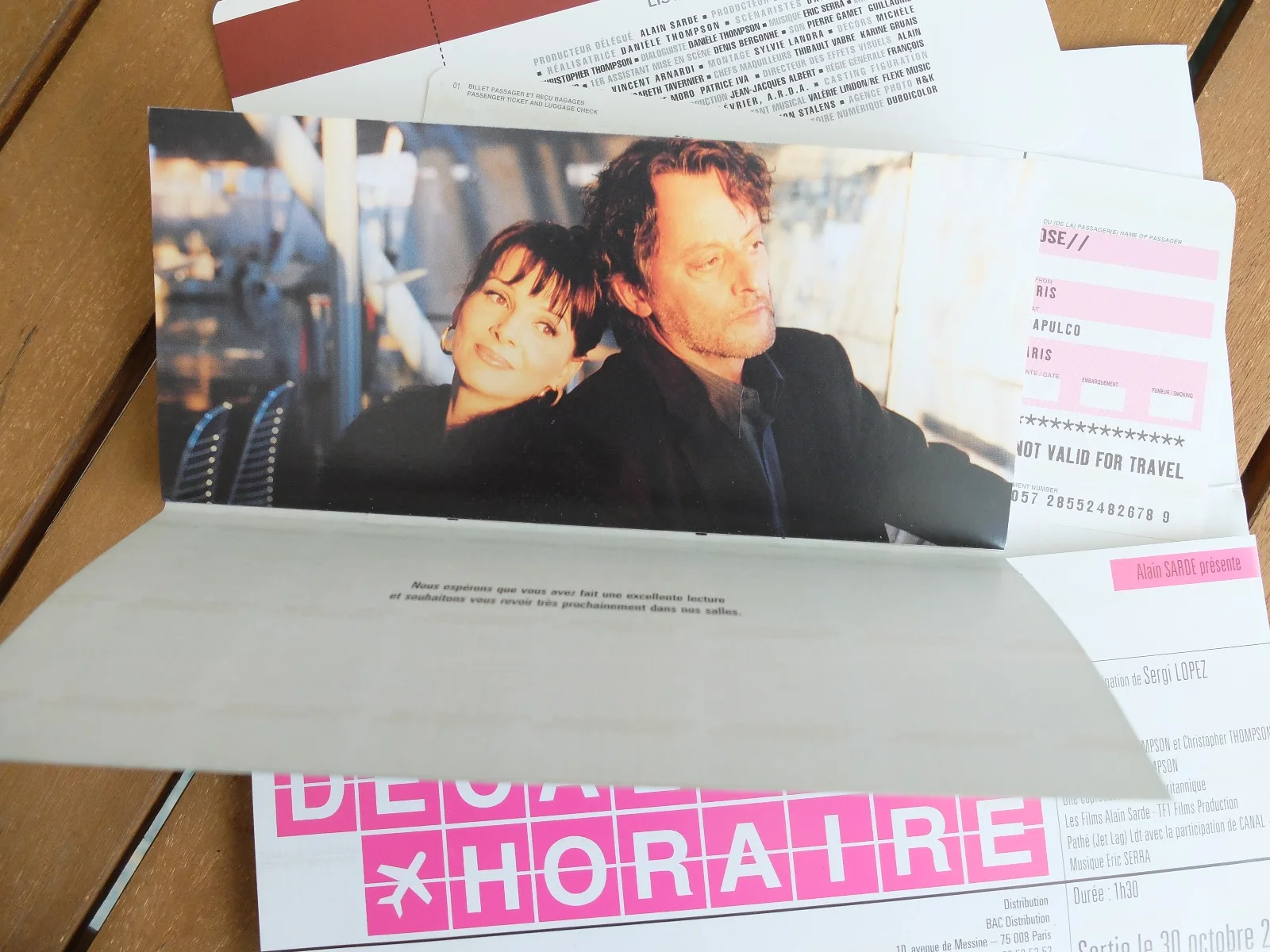 DÉCALAGE HORAIRE [Jet Lag] Film Movie Cinema Pressbook Thompson Binoche Reno, изображение 5