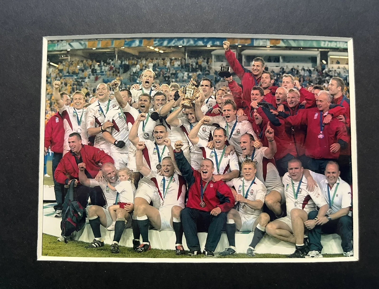 ENGLAND RUGBY TEAM. MOUNTED SPORT CELL, image 3