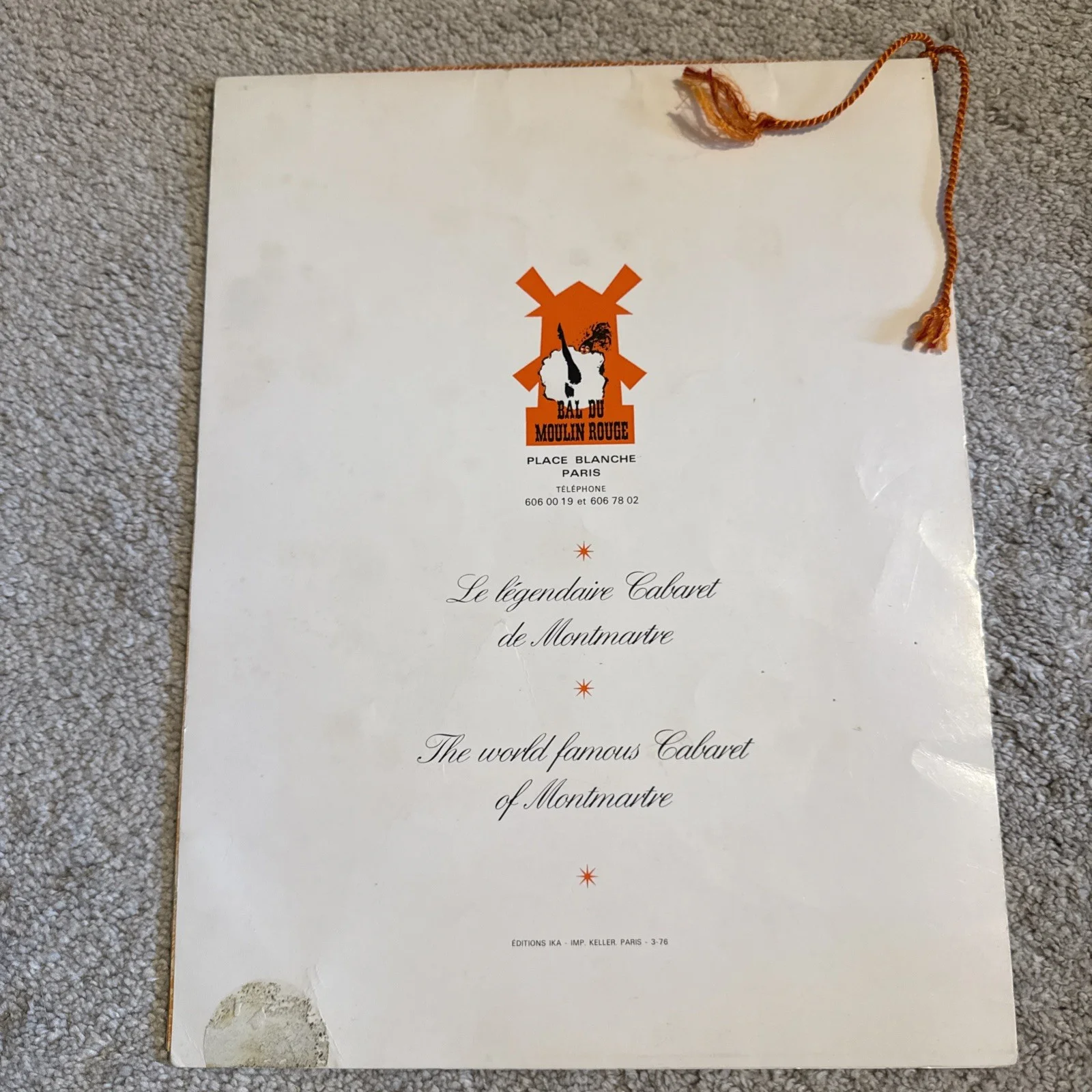 Lisette Malidor in Follement - original 1977 Moulin Rouge theatre program, image 2