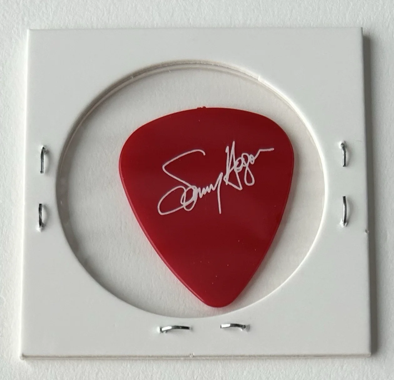 Sammy Hagar Signature Tour Guitar Pick - Marching To Mars - Red/White, изображение 2