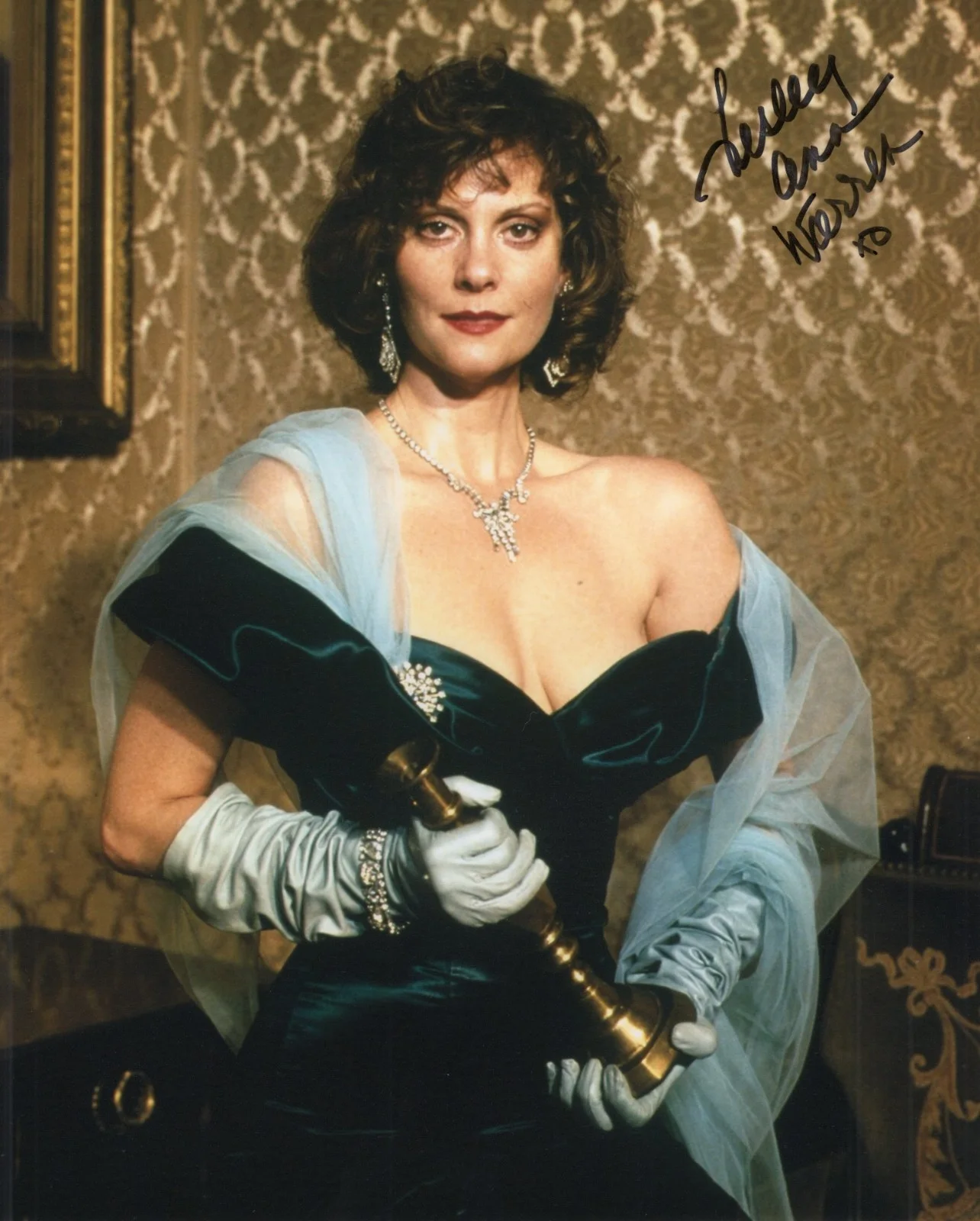 Lesley Ann Warren — Lesley Ann Warren signed Clue Miss Scarlett 8x10 photo autographed
