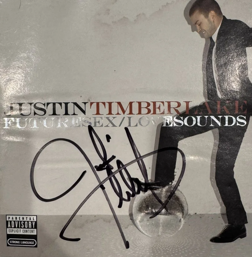Justin Timberlake Signed (Futuresex Lovesounds) 6x12 CD Cover Framed JSA, изображение 2