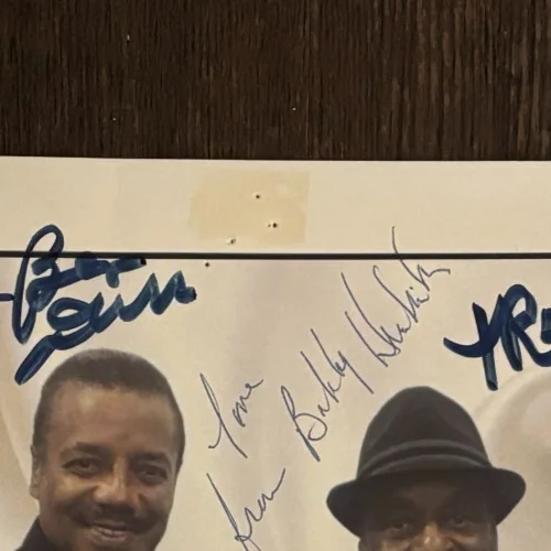 Autographed 8.5x11 Bobby Hendricks (1938-2022) The Drifters Signed by 4, image 3