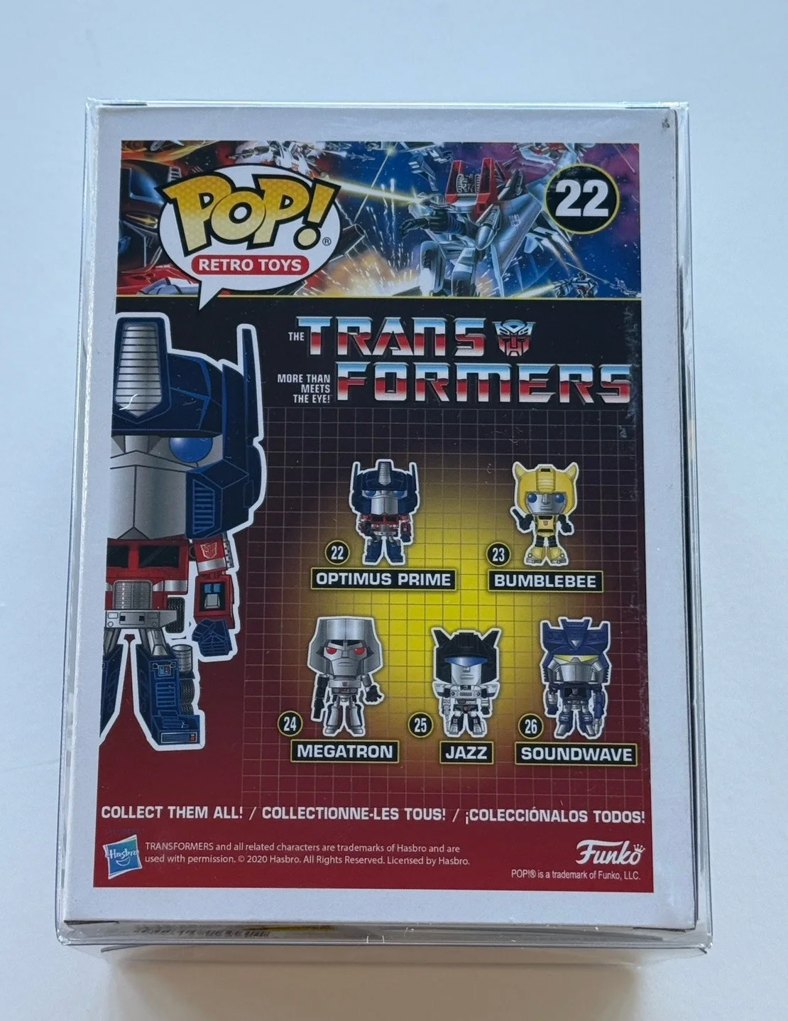 Shia LaBeouf — Shia LaBeouf & Peter Cullen SIGNED OPTIMUS PRIME Funko POP #22 PROOF JSA COA B, image 4