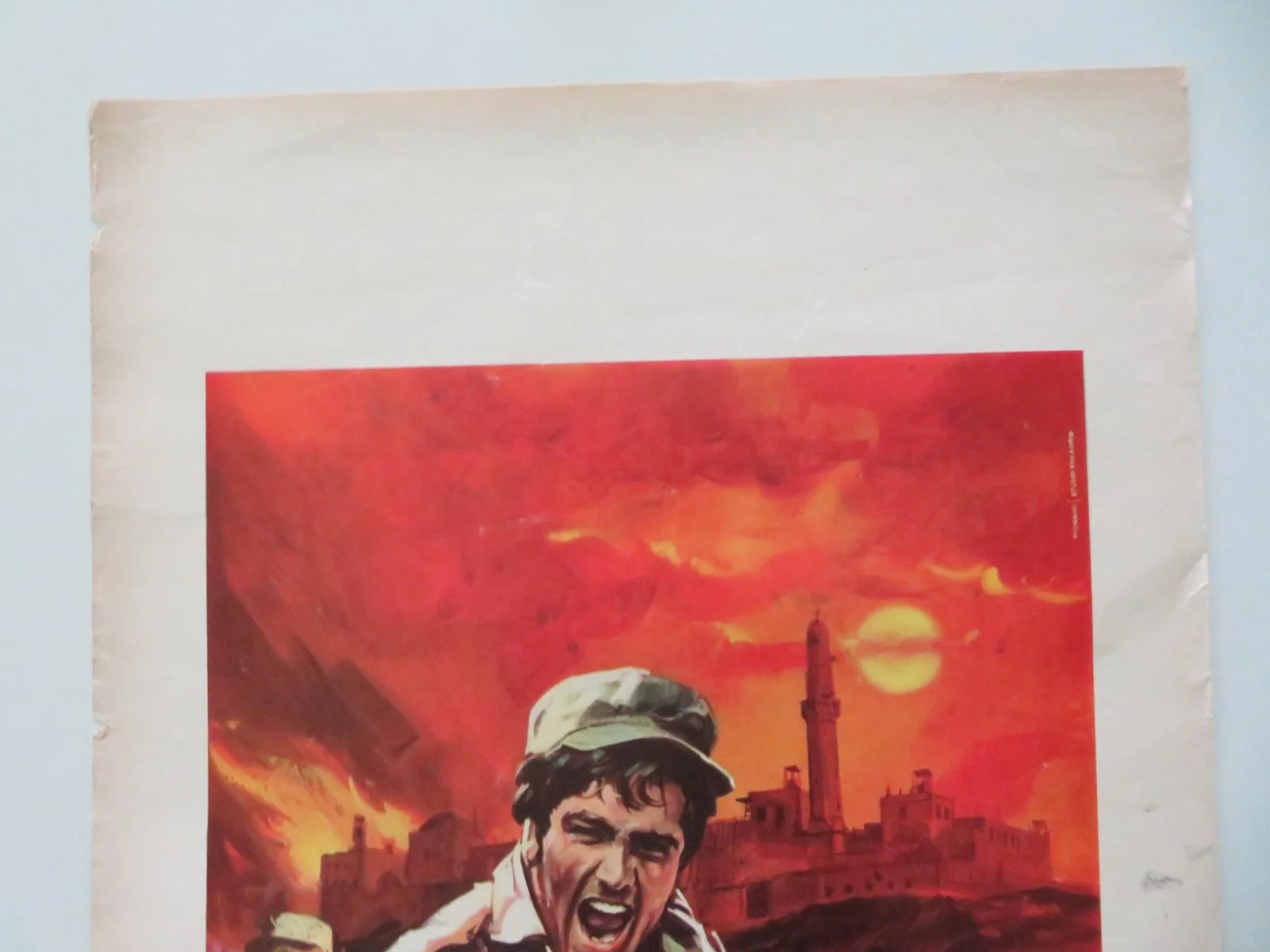 EAGLES ATTACK AT DAWN ITALIAN LOCANDINA POSTER YEHORAM GAON JOSEPH SHILOACH 1970, изображение 2
