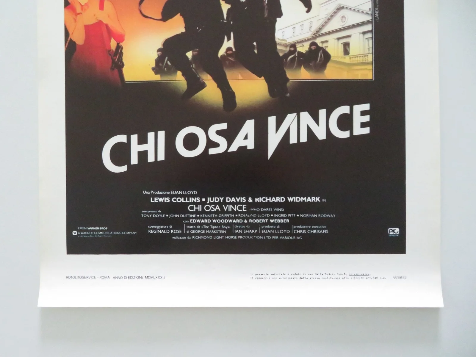 THE FINAL OPTION ITALIAN LOCANDINA POSTER LEWIS COLLINS JUDY DAVIS 1983, изображение 4