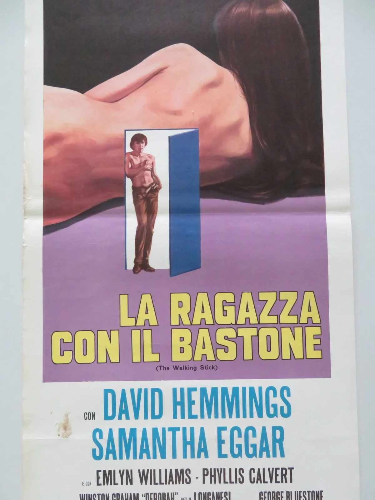 THE WALKING STICK ITALIAN LOCANDINA POSTER DAVID HEMMINGS SAMANTHA EGGAR 1970, изображение 3
