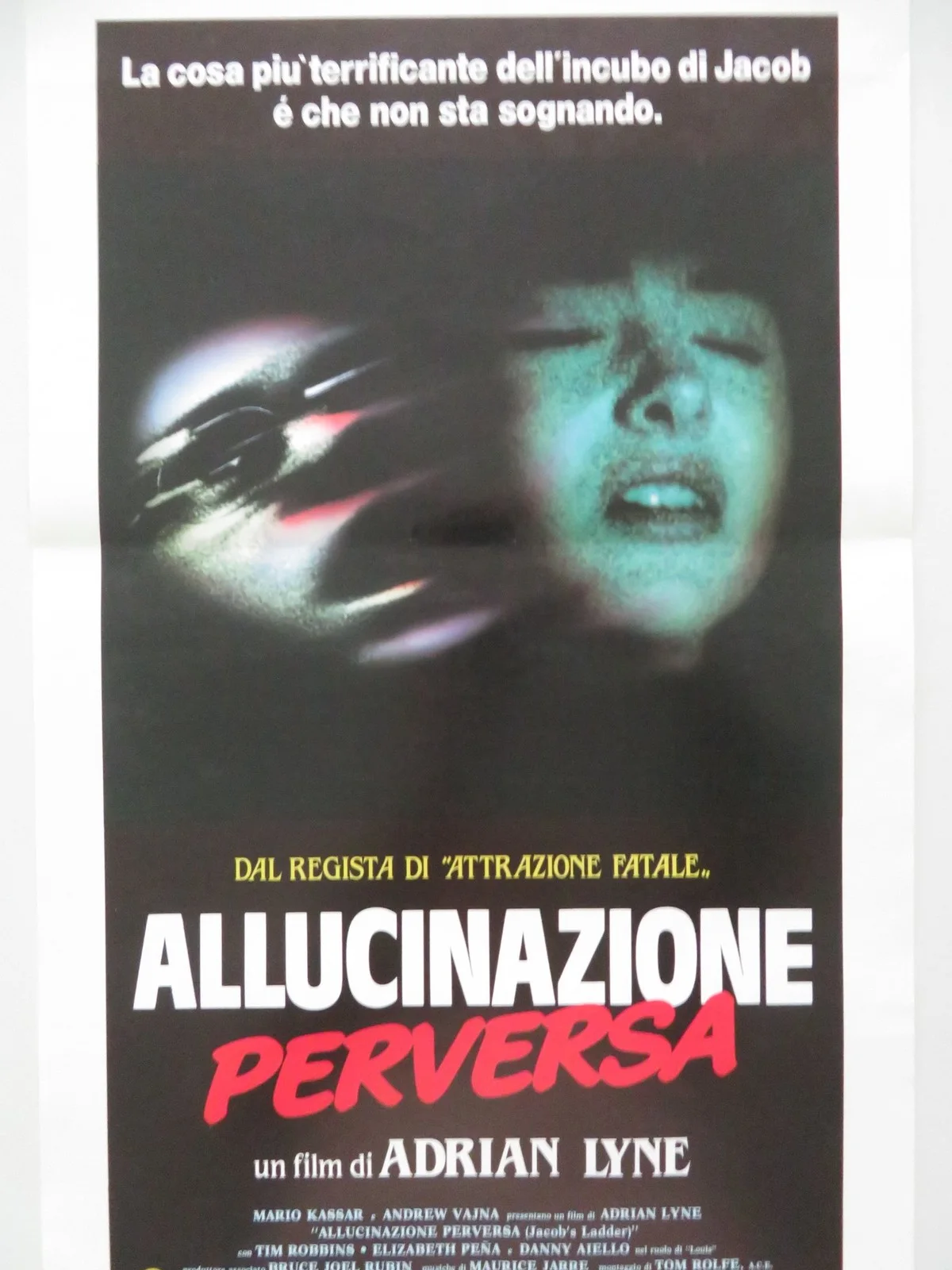 JACOB'S LADDER ITALIAN LOCANDINA POSTER TIM ROBBINS ELIZABETH PENA 1990, изображение 3
