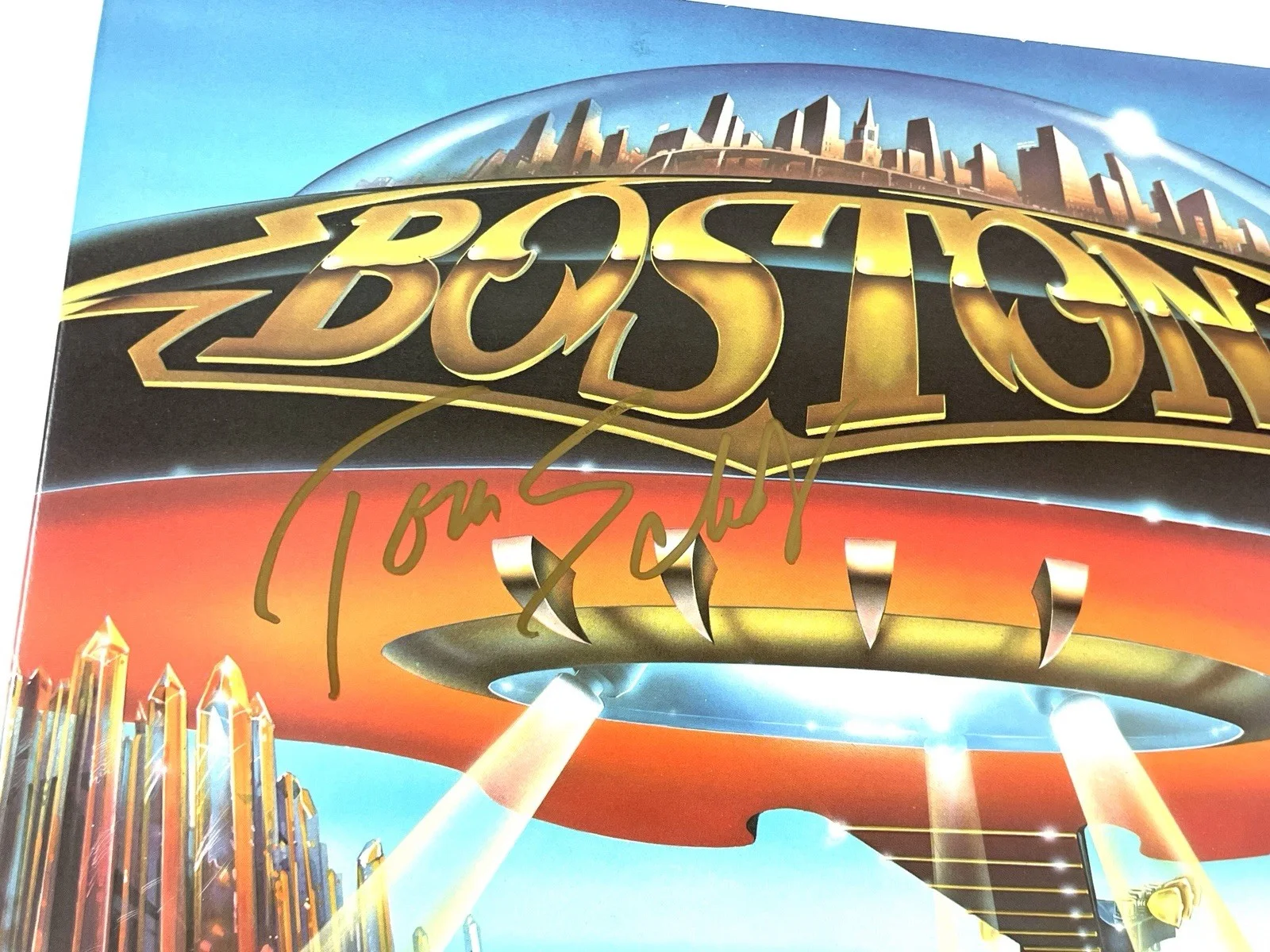 Boston Tom Scholz Signed Autographed Don’t Look Back Vinyl Record Album ACOA 🎸, изображение 2