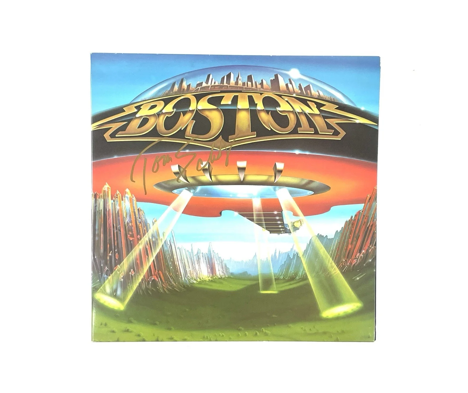 Boston Tom Scholz Signed Autographed Don’t Look Back Vinyl Record Album ACOA 🎸, изображение 3