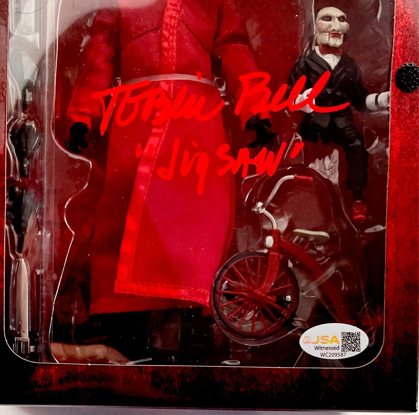 Tobin Bell — Tobin Bell Signed SAW Ultimate Jigsaw NECA Figure Authentic Autograph JSA COA, image 3