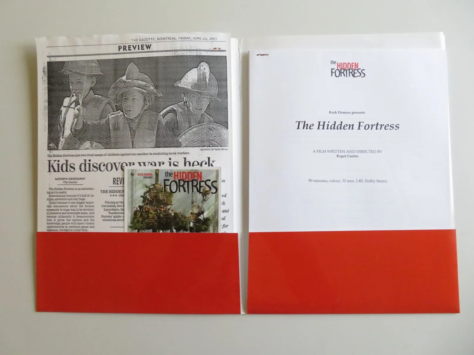 THE HIDDEN FORTRESS PRESS KIT 2001 MATTHEW DUPUIS ROXANE GAUDETTE-LOISEAU, изображение 2