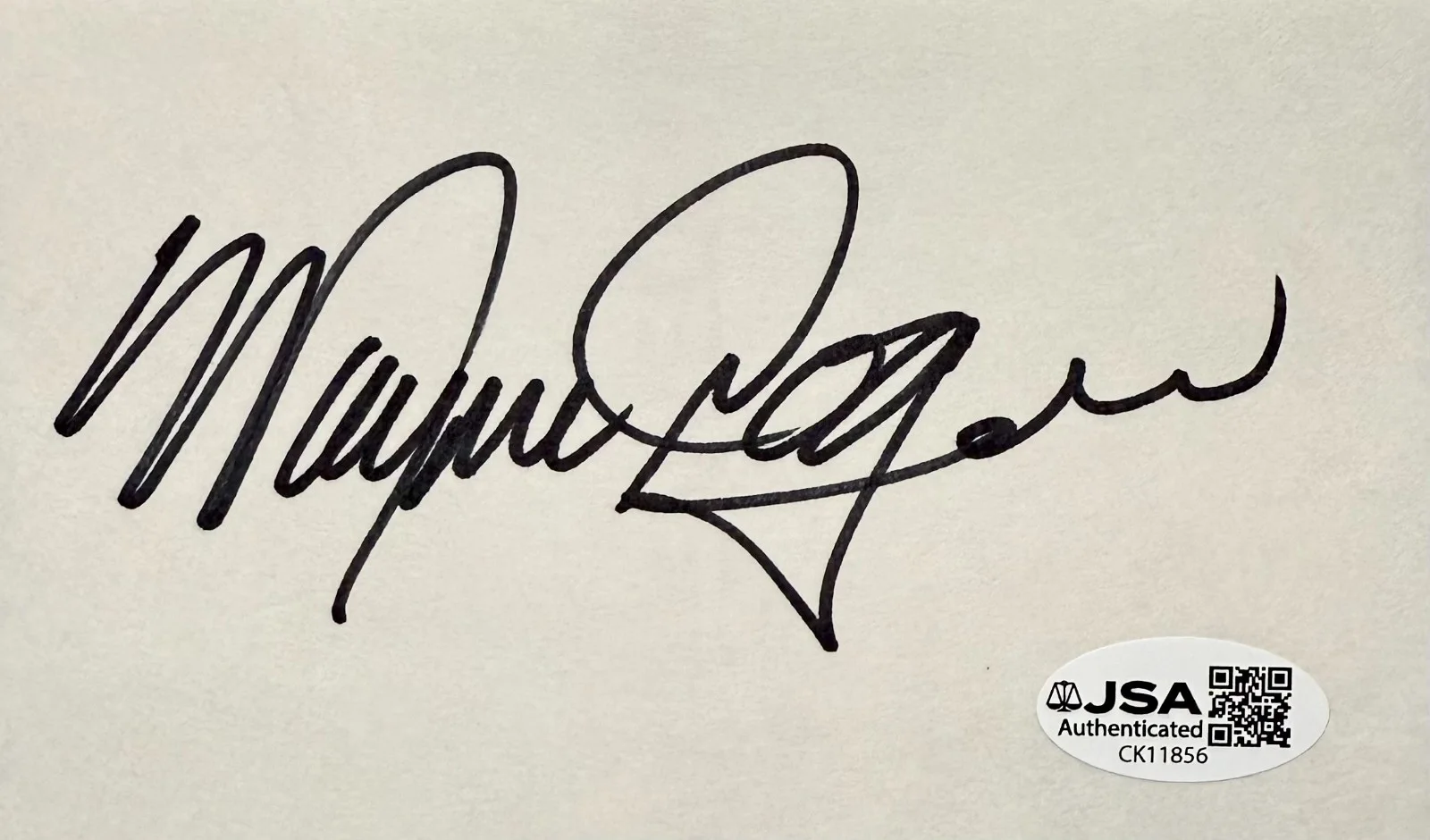 Wayne Rogers — WAYNE ROGERS Autograph Signed 3x5 INDEX CARD M*A*S*H Trapper John JSA CERTIFIED, image 3