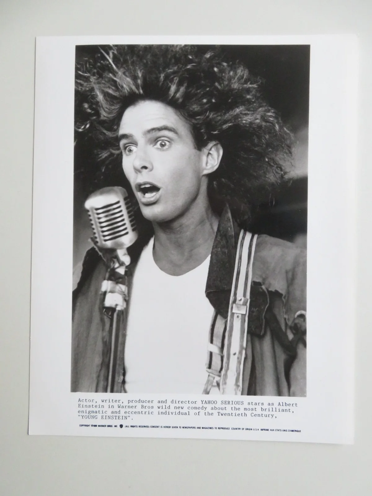 YOUNG EINSTEIN PRESS KIT 1988 YAHOO SERIOUS JOHN HOWARD, image 3
