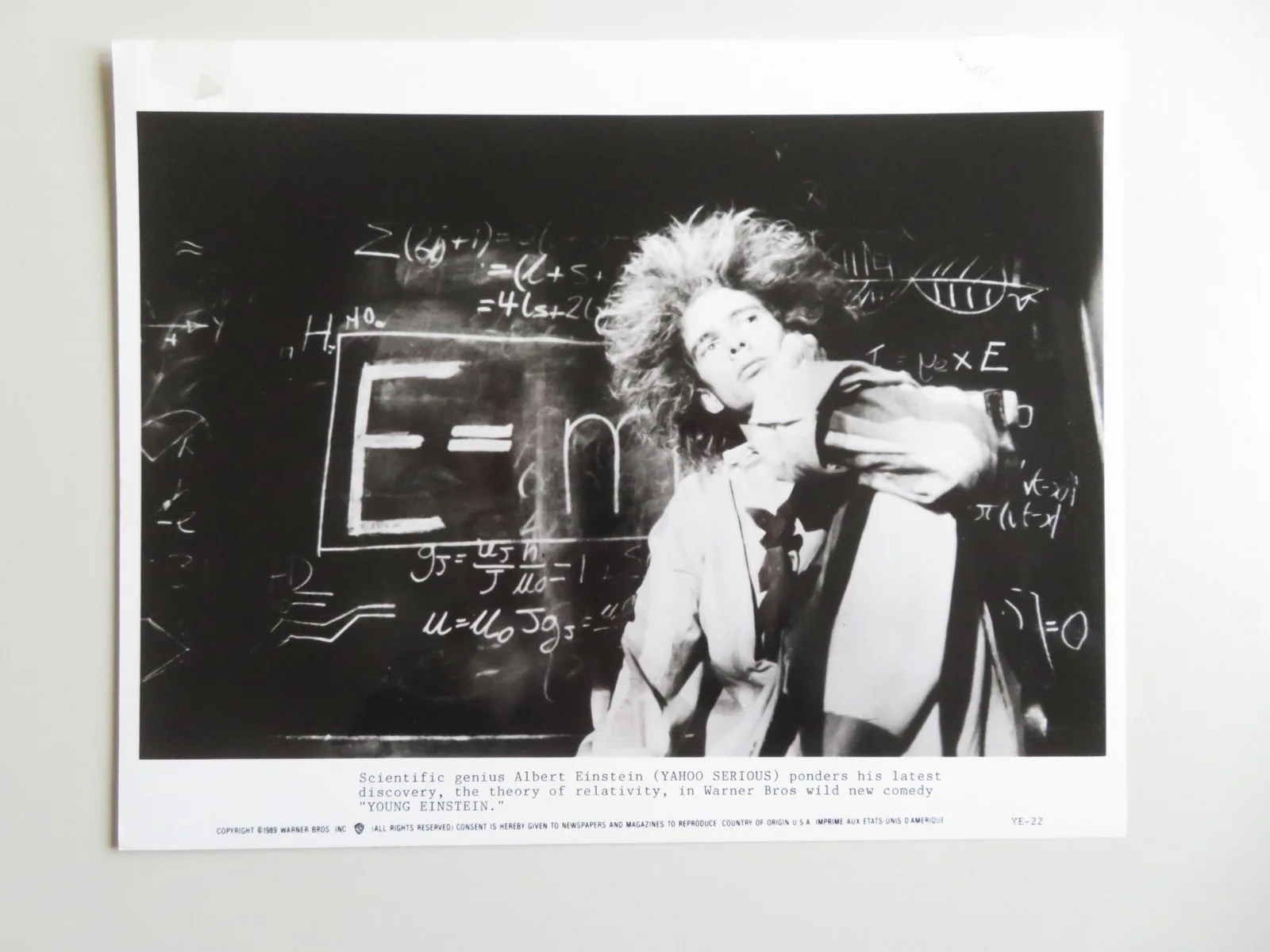 YOUNG EINSTEIN PRESS KIT 1988 YAHOO SERIOUS JOHN HOWARD, image 4
