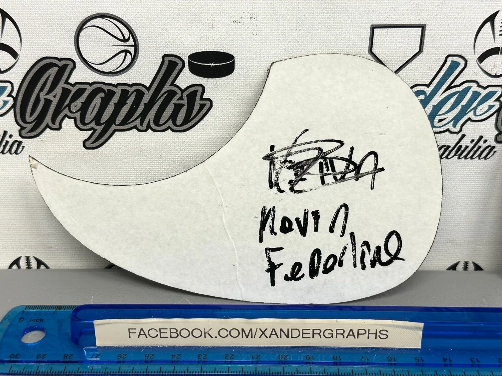 KEVIN FEDERLINE K-FED SIGNED AUTOGRAPHED BLACK GUITAR PICK GUARD-BECKETT BAS COA, изображение 5