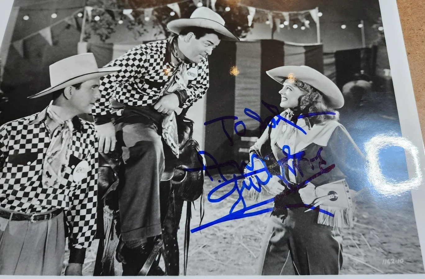Anne Gwynne — ANNE GWYNNE Autographed / SIGNED Photo w/ Abbott & Costello - "Ride Em Cowboy", изображение 5