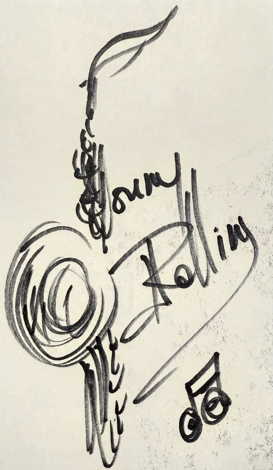 SONNY ROLLINS Signed Autographed 3x5 INDEX CARD Tenor Saxophonist JSA CERTIFIED, изображение 4