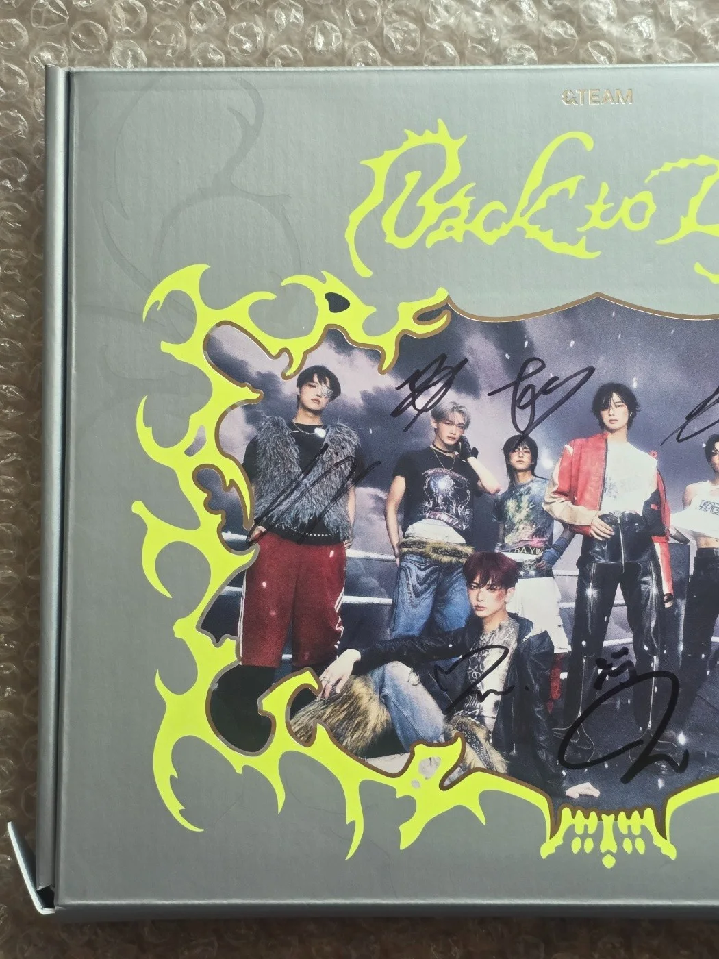 &TEAM Promo Sticker Back to Life Album Autographed Hand Signed, image 4