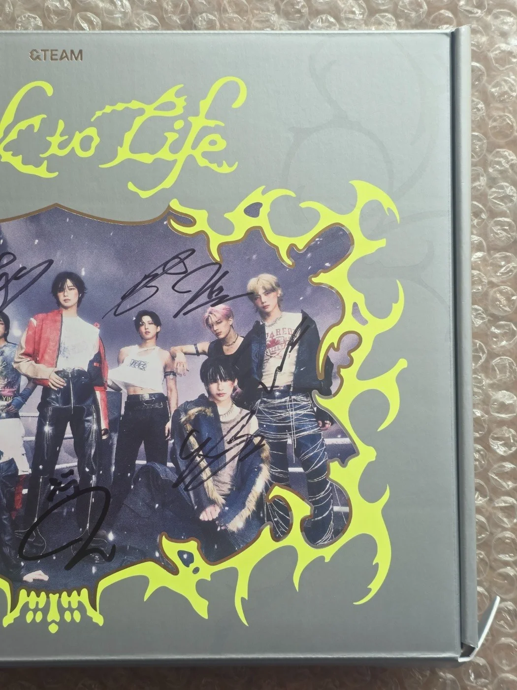&TEAM Promo Sticker Back to Life Album Autographed Hand Signed, image 5