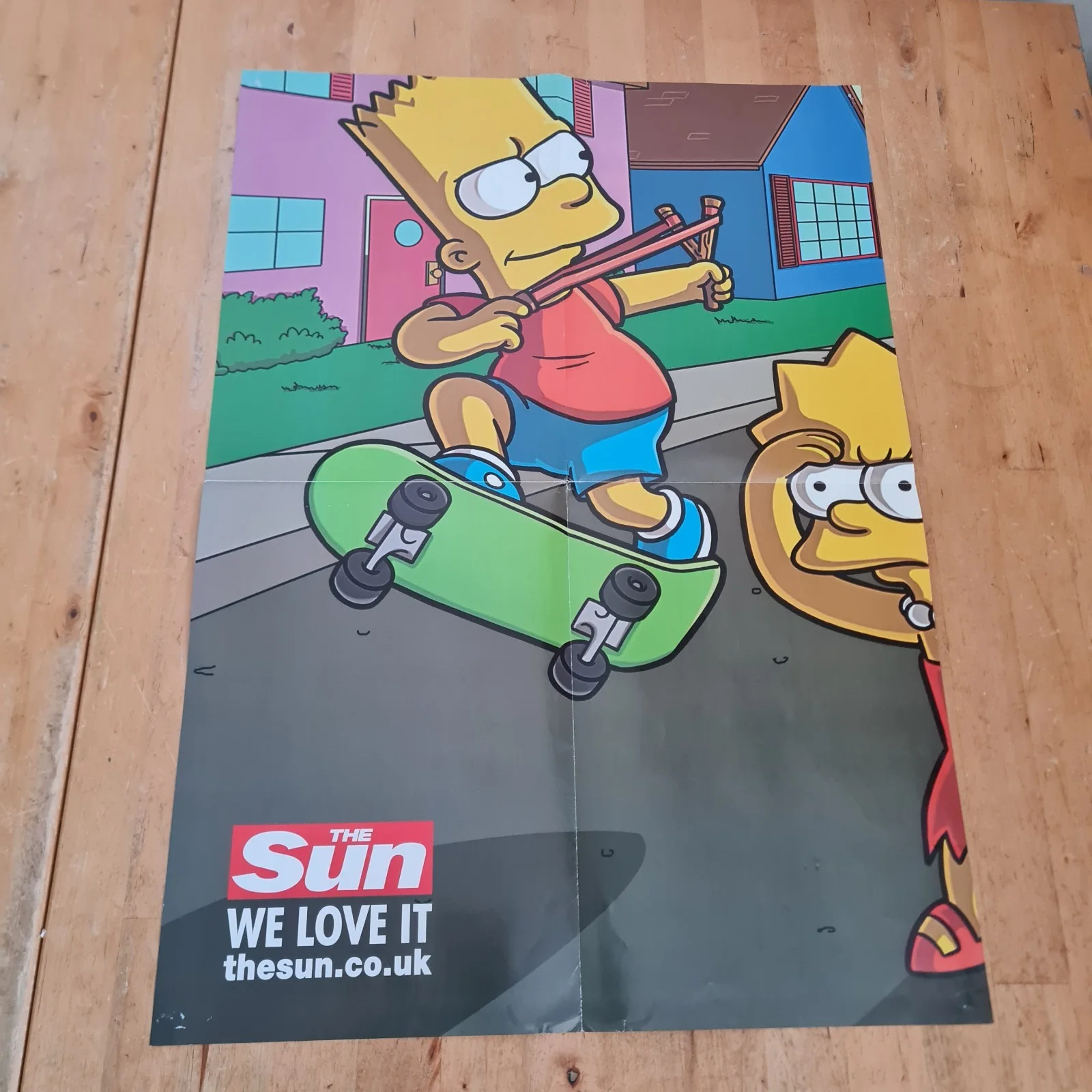 The Simpsons Movie Promotional Poster Lisa Bart 2007 The Sun, изображение 4